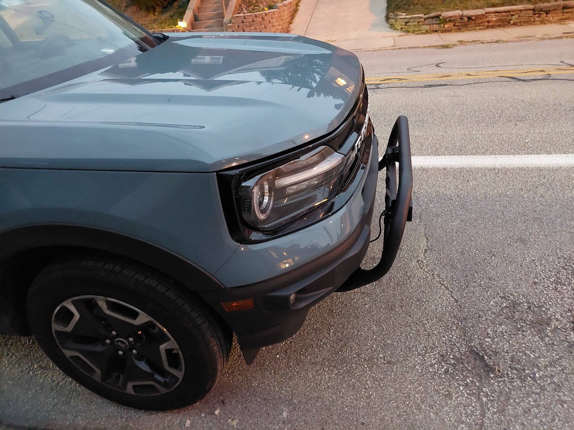 Ford Bronco Sport Installed new Rough Country bull bar and 2" square lights 20211014_190244