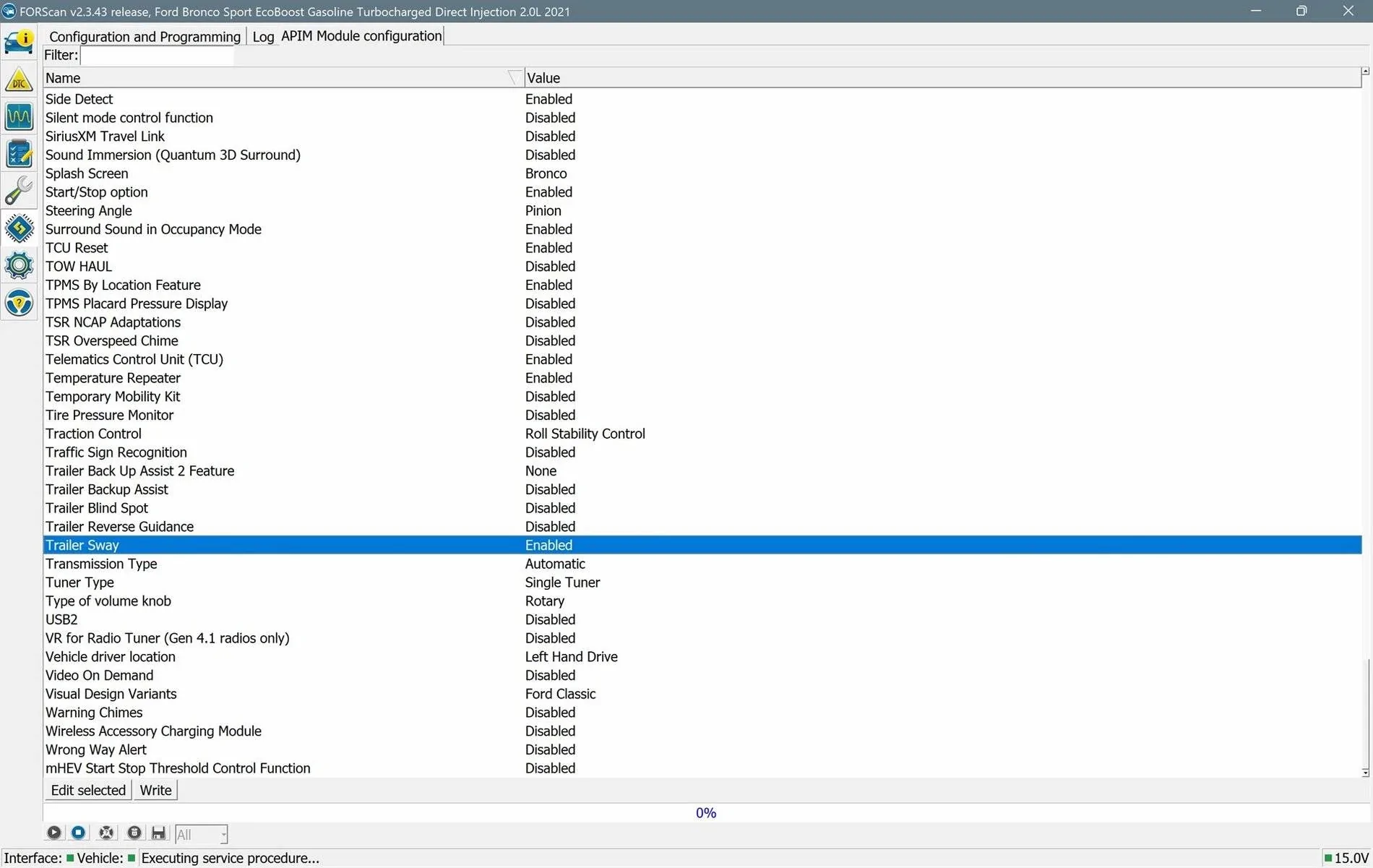 Ford Bronco Sport Trailer Wiring Install for Bronco Sport Using Factory Power Circuit (Part One – Research) FORScan Trailer Sway 1