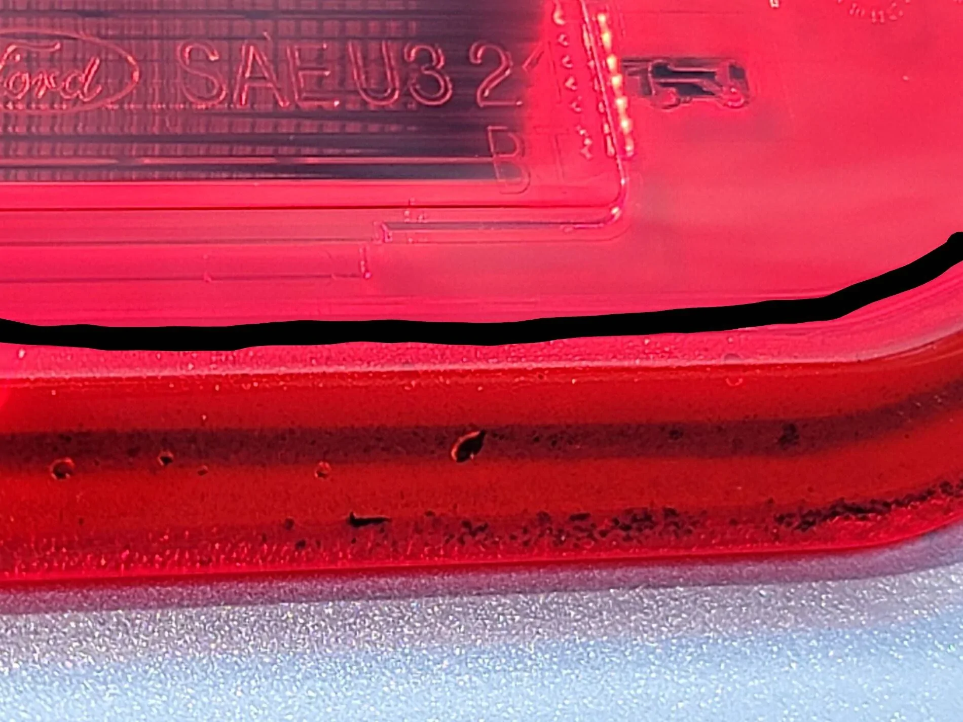 Ford Bronco Sport Leaking Brake Light Housing 20211002_131917~2