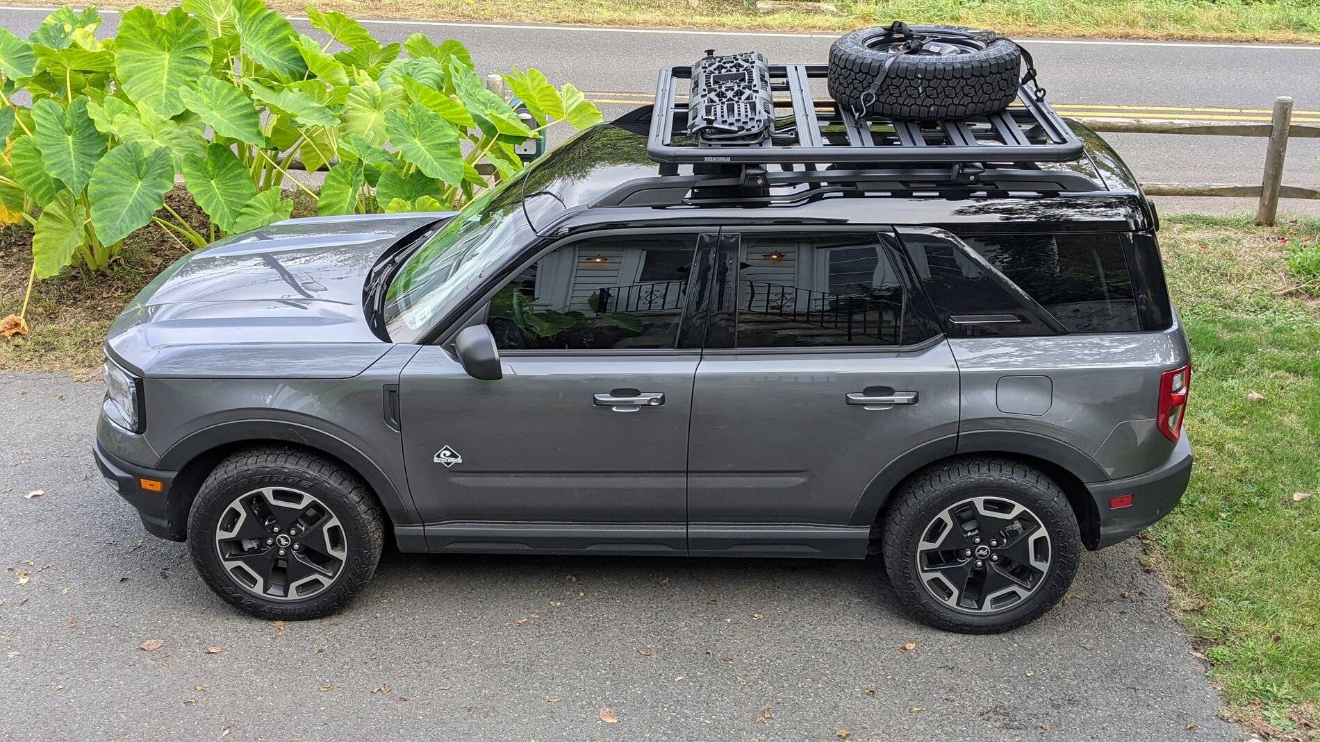 Ford Bronco Sport Trail rig! Yakima platform rack installed. Still more to add PXL_20211006_203208517