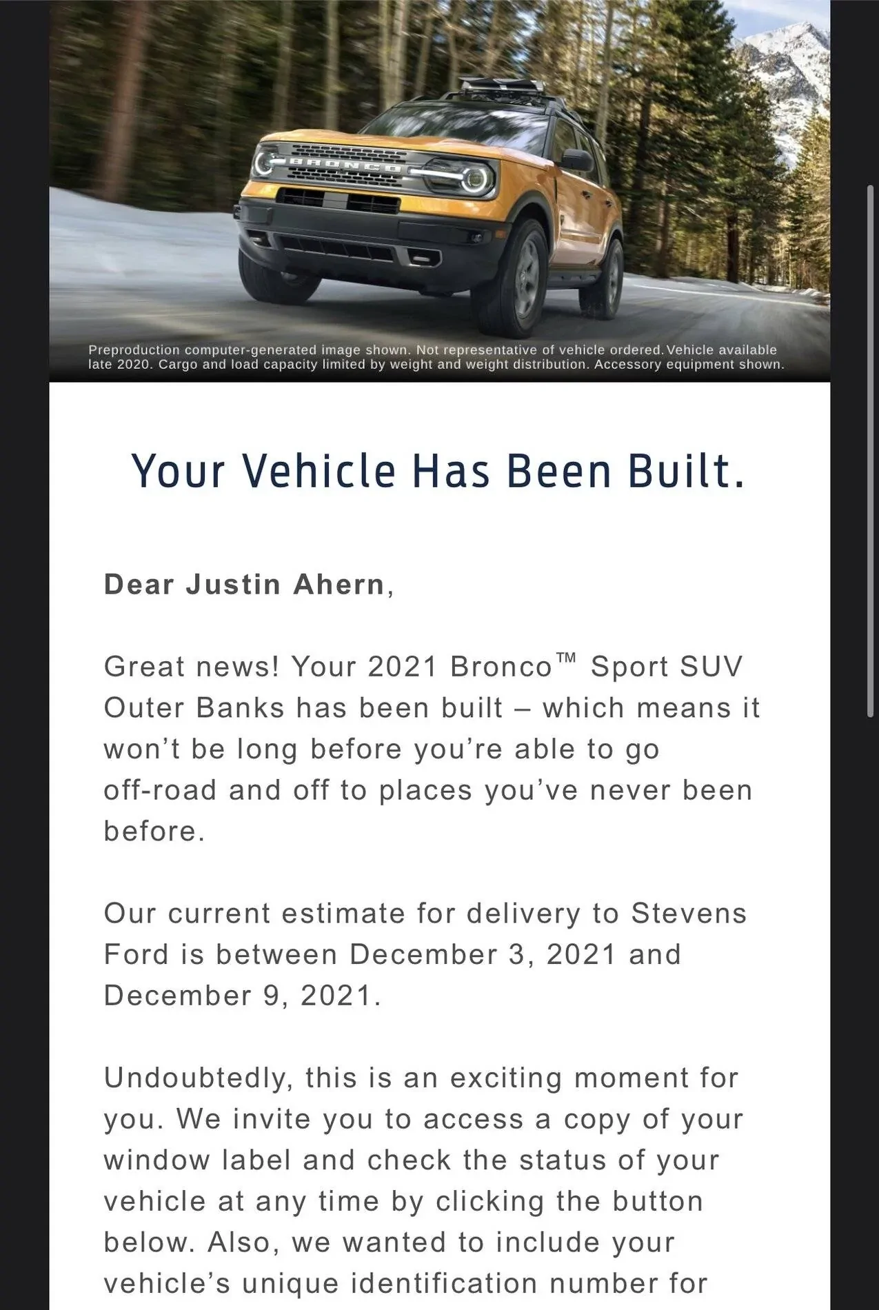 Ford Bronco Sport Waiting room D2D58CD4-533C-4439-B19C-BDC051B1947A