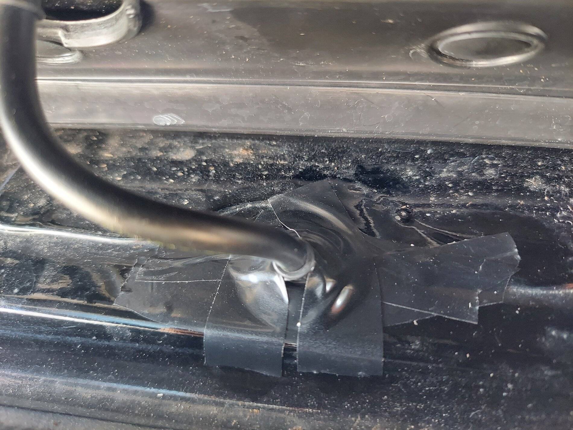 Ford Bronco Sport Water inside by tailgate after car wash 20211101_132612