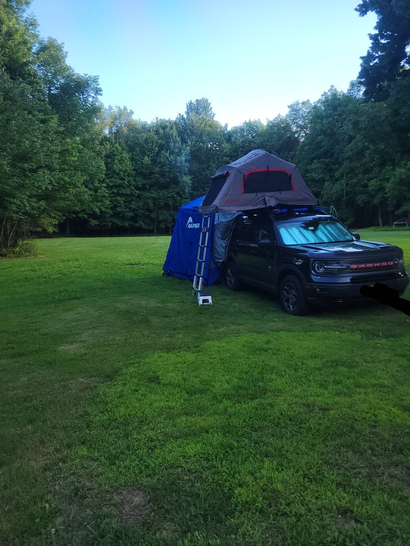 Ford Bronco Sport Rightline SUV tent and YuccaMnfg Rack 20210625_192216
