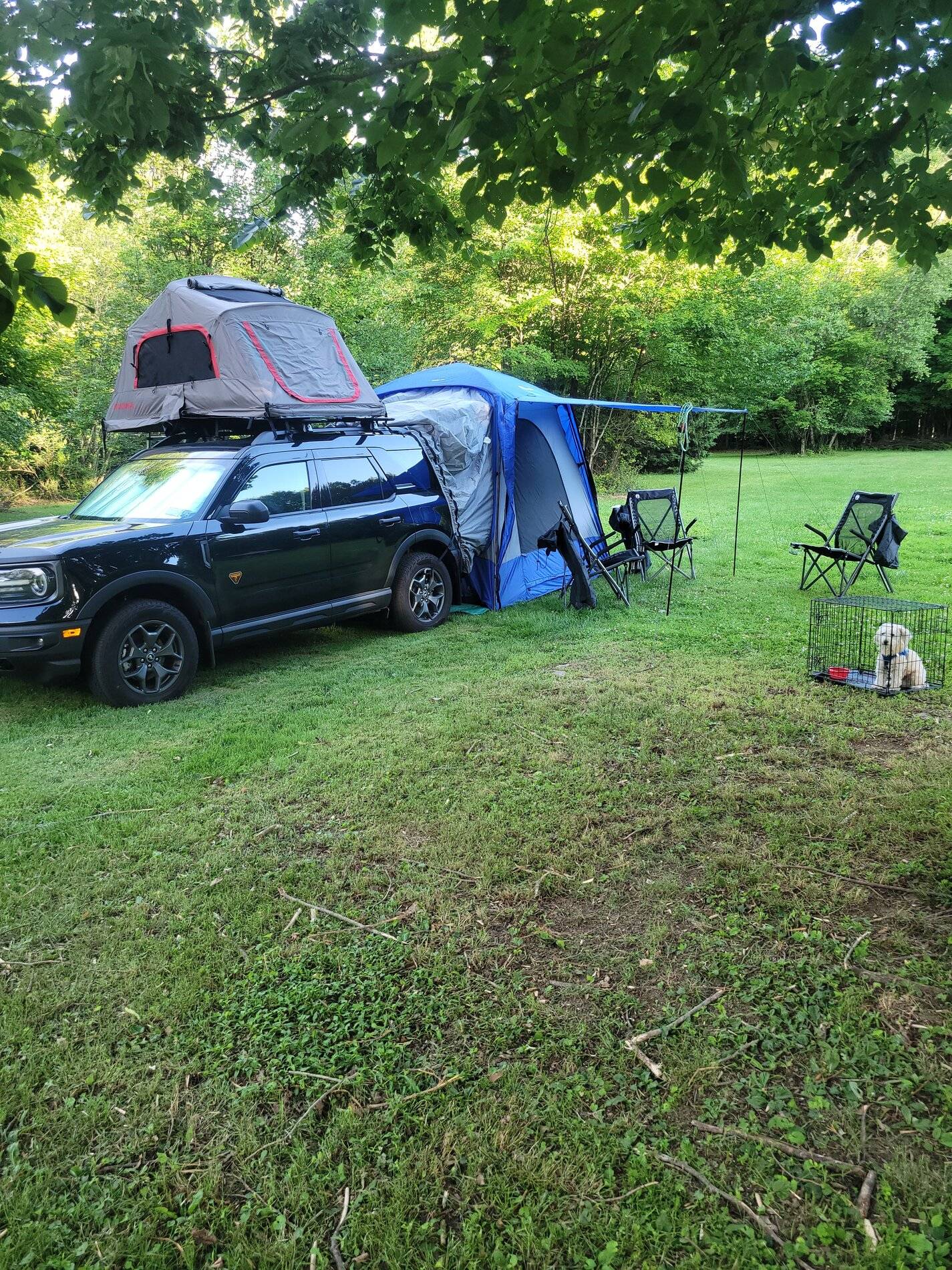 Ford Bronco Sport Rightline SUV tent and YuccaMnfg Rack 20210625_185936