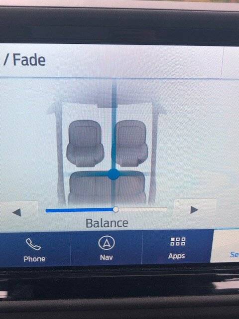 Ford Bronco Sport Balance/Fade Settings on the B&O Ssystem IMG_1037