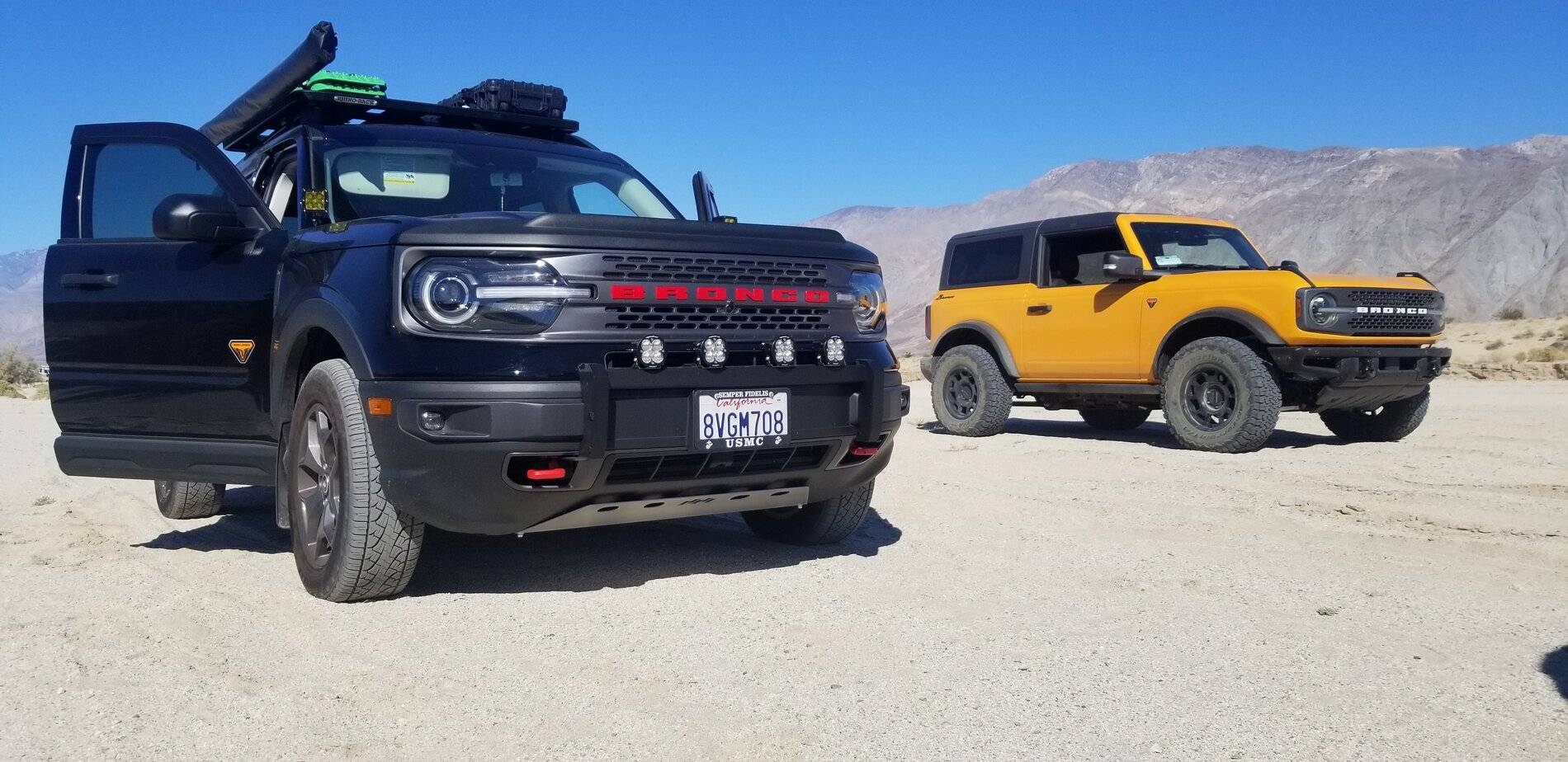 Ford Bronco Sport Rally Innovations light bar and skid plate installed on Bronco Sport 20211113_112603
