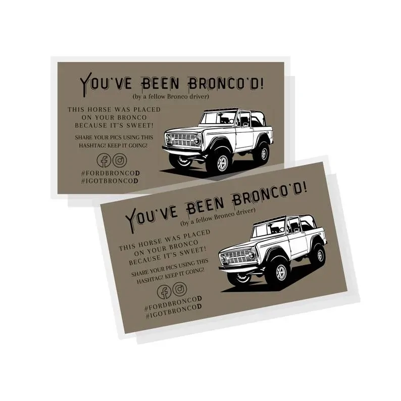 Ford Bronco Sport Buck Buck Bronco cards