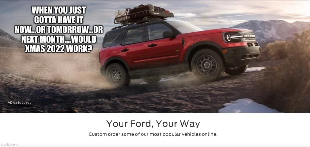 Ford Bronco Sport 2022MY Bronco Sport Dates: Order Acceptance, Scheduling and Production Start 89CBEFF4-477A-48B3-A279-811BAB41A35C