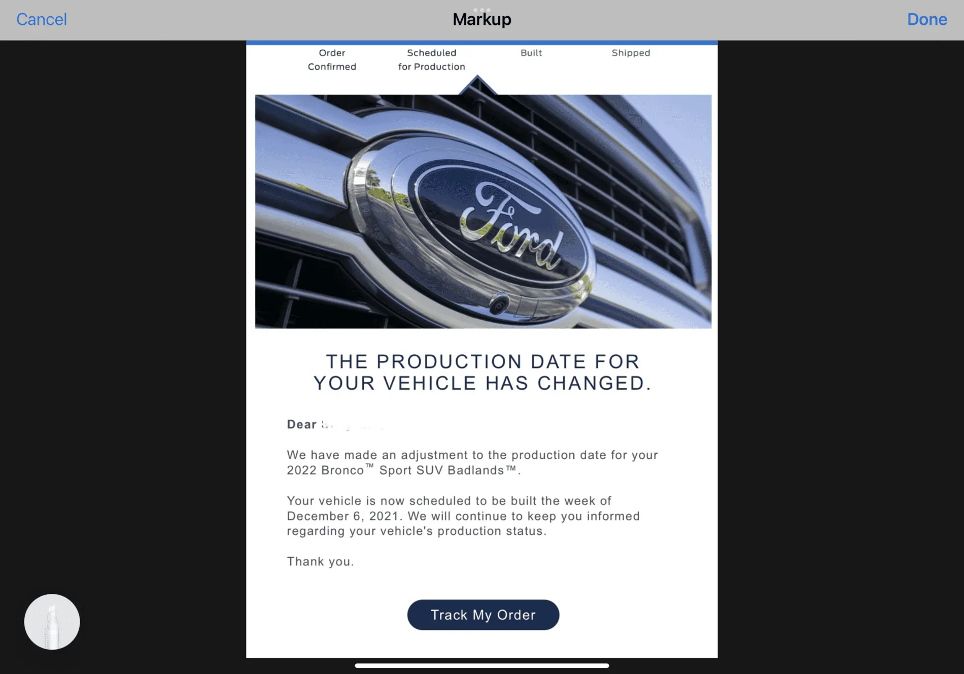 Ford Bronco Sport Weekly Roll Call on Production (Week of 1/03/2021) DD4CF013-2170-4AD6-A17C-C789E5A4196A