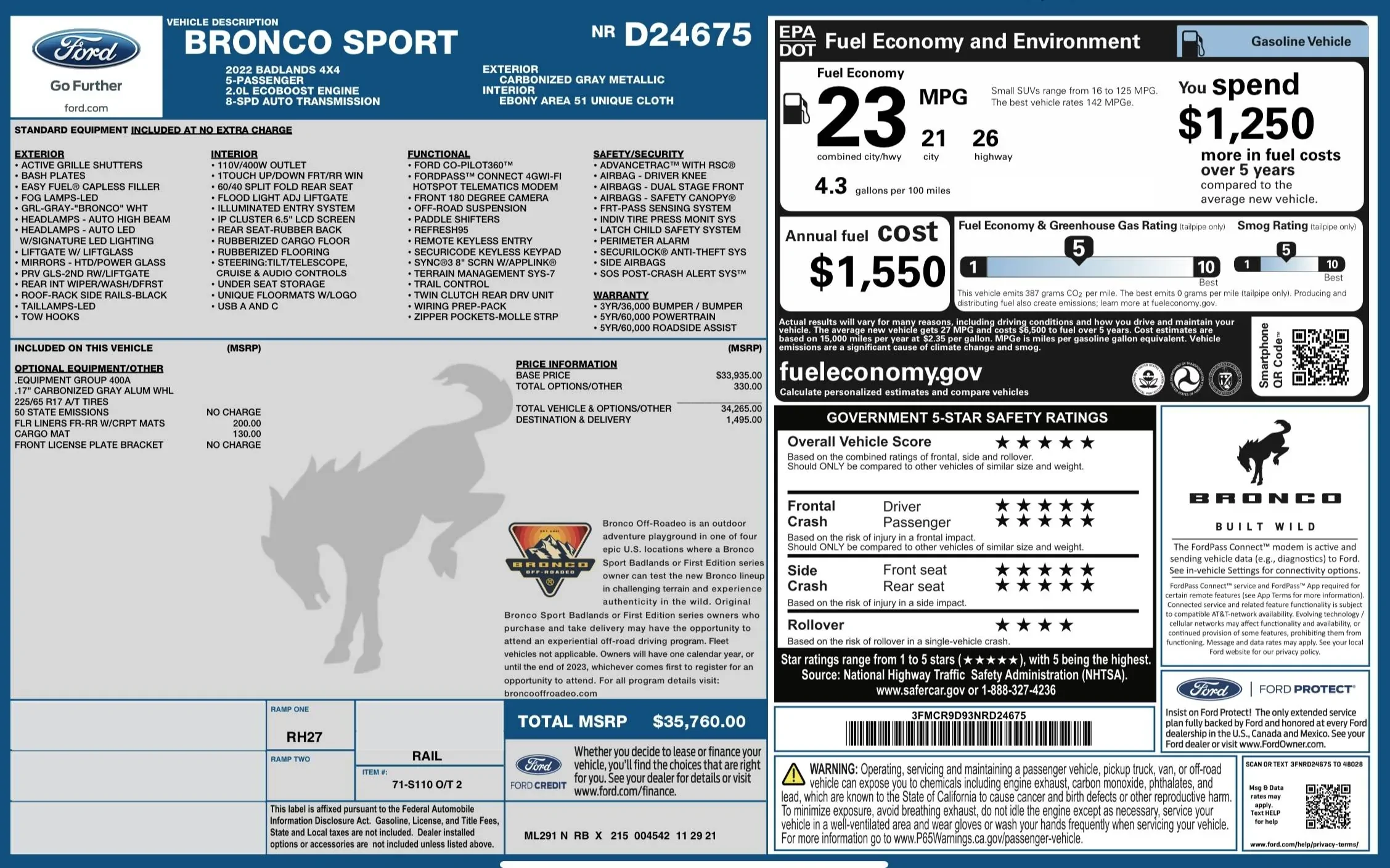 Ford Bronco Sport Weekly Roll Call on Production (Week of 1/03/2021) DDEA6D0C-8DA4-48C3-9E00-0601AF144C92