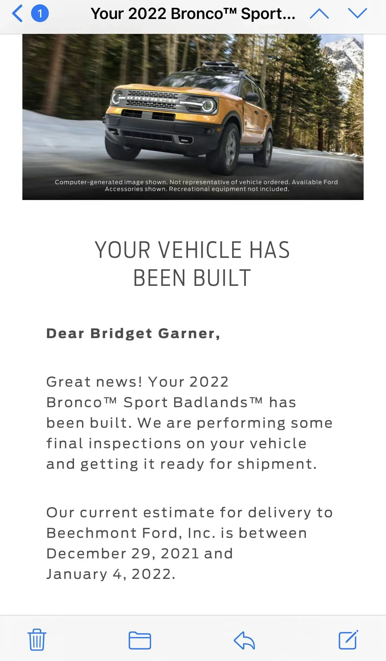 Ford Bronco Sport Weekly Roll Call on Production (Week of 1/03/2021) 1D9CDFD0-9347-4980-9F01-65802BB1BAC4