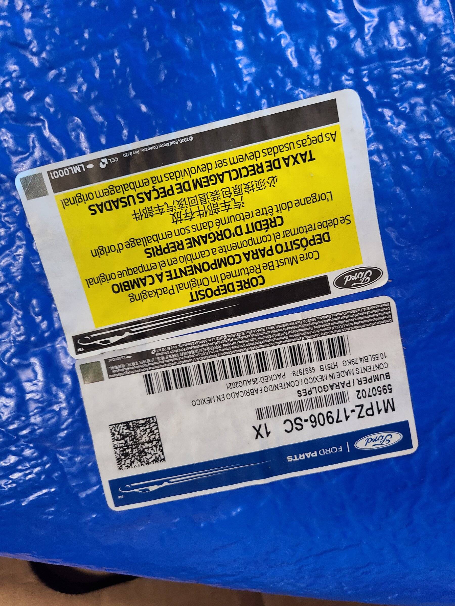 Ford Bronco Sport Factory Bumper With OEM Trailer Hitch Cuts 20211207_143306