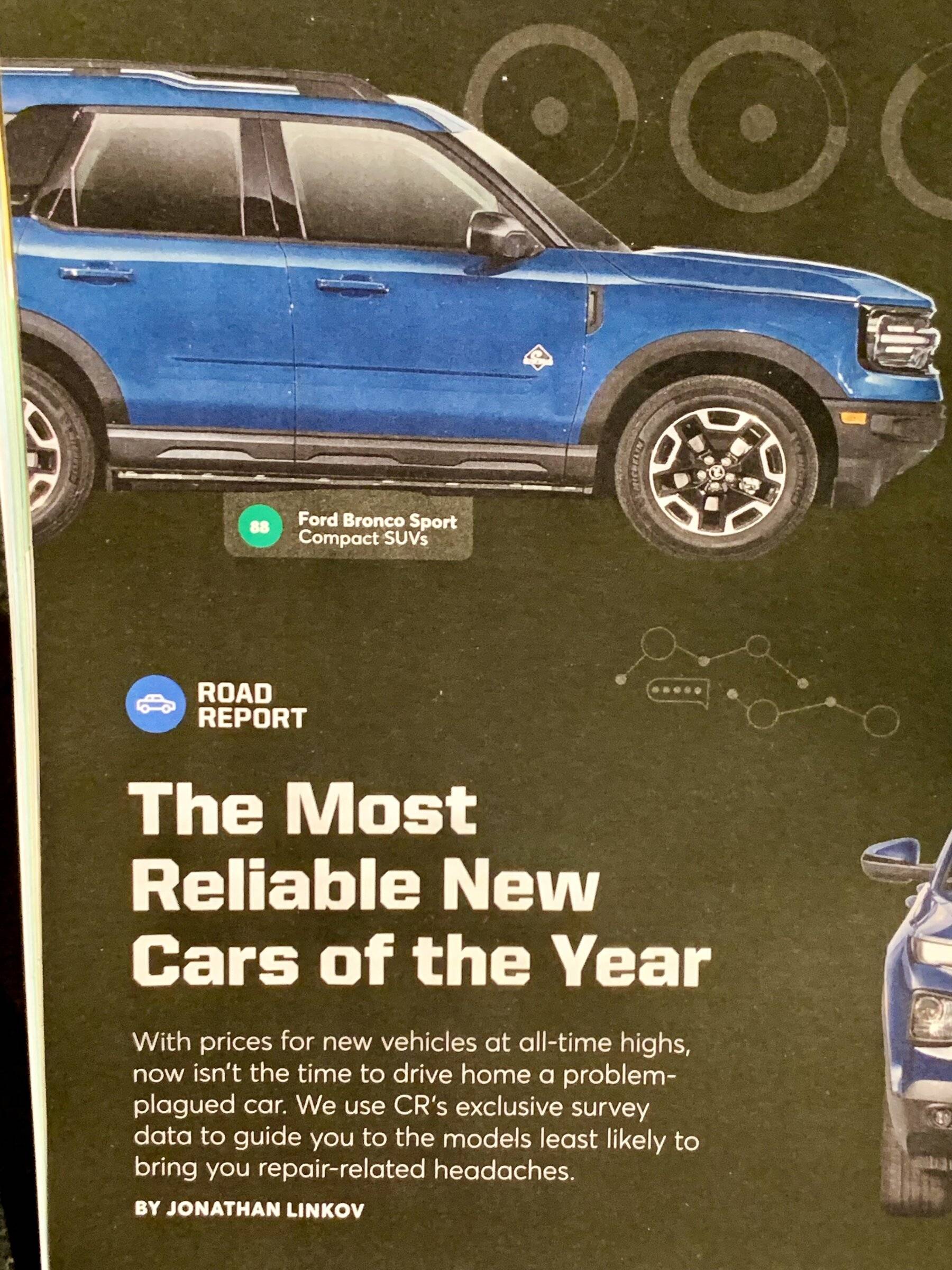 Ford Bronco Sport Bronco Sport tops Consumer Reports' "Most Reliable Compact SUV" list IMG_7646