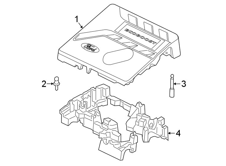 Ford Bronco Sport Engine cover for sale BS21260