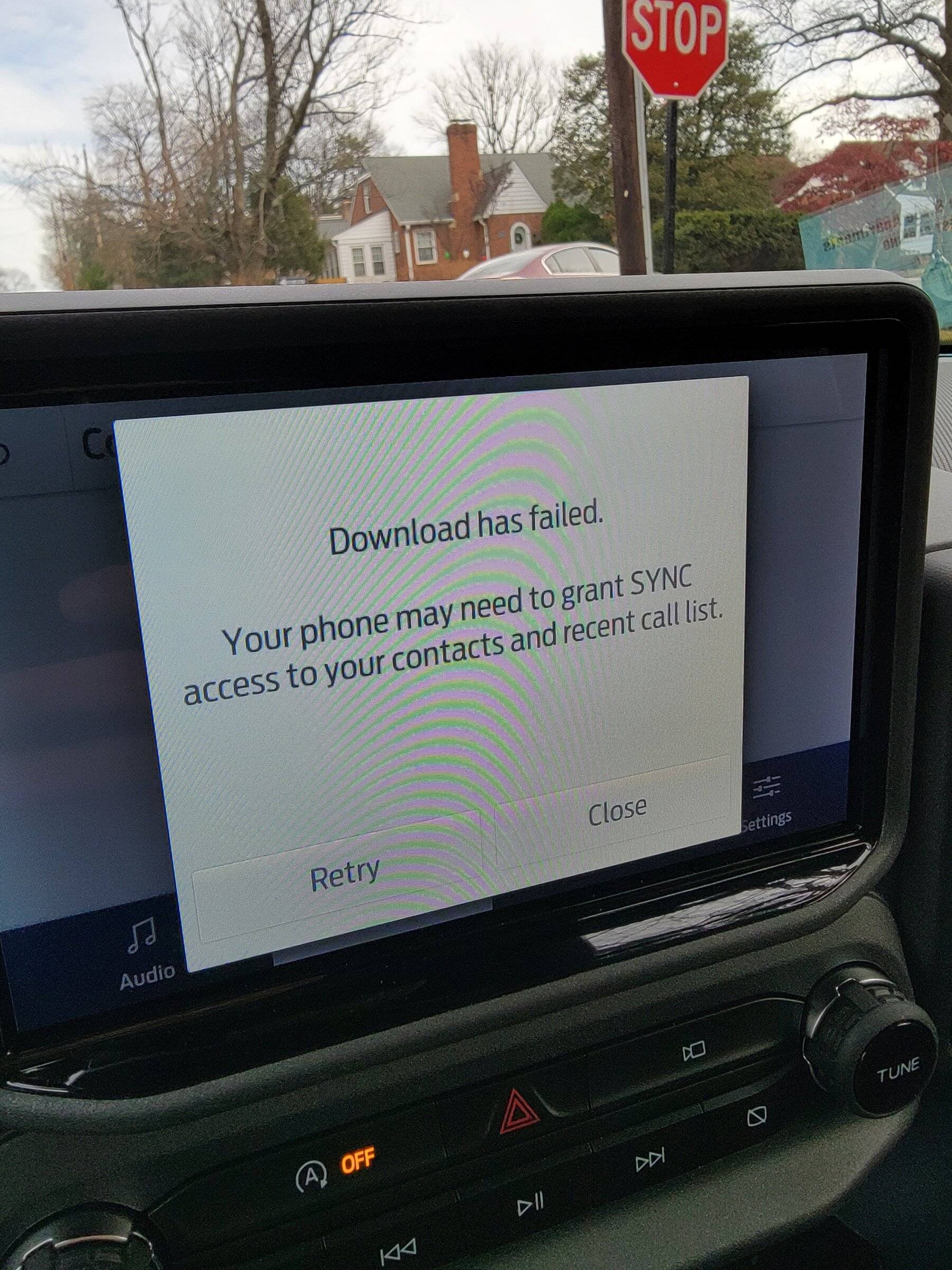 Ford Bronco Sport Contact download failed, need help. 20211217_135118