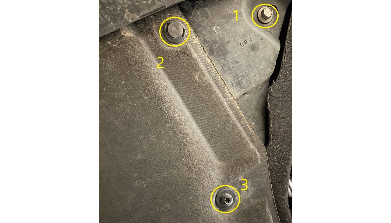 Ford Bronco Sport Rally Innovations light bar and skid plate installed on Bronco Sport Bronco Underside