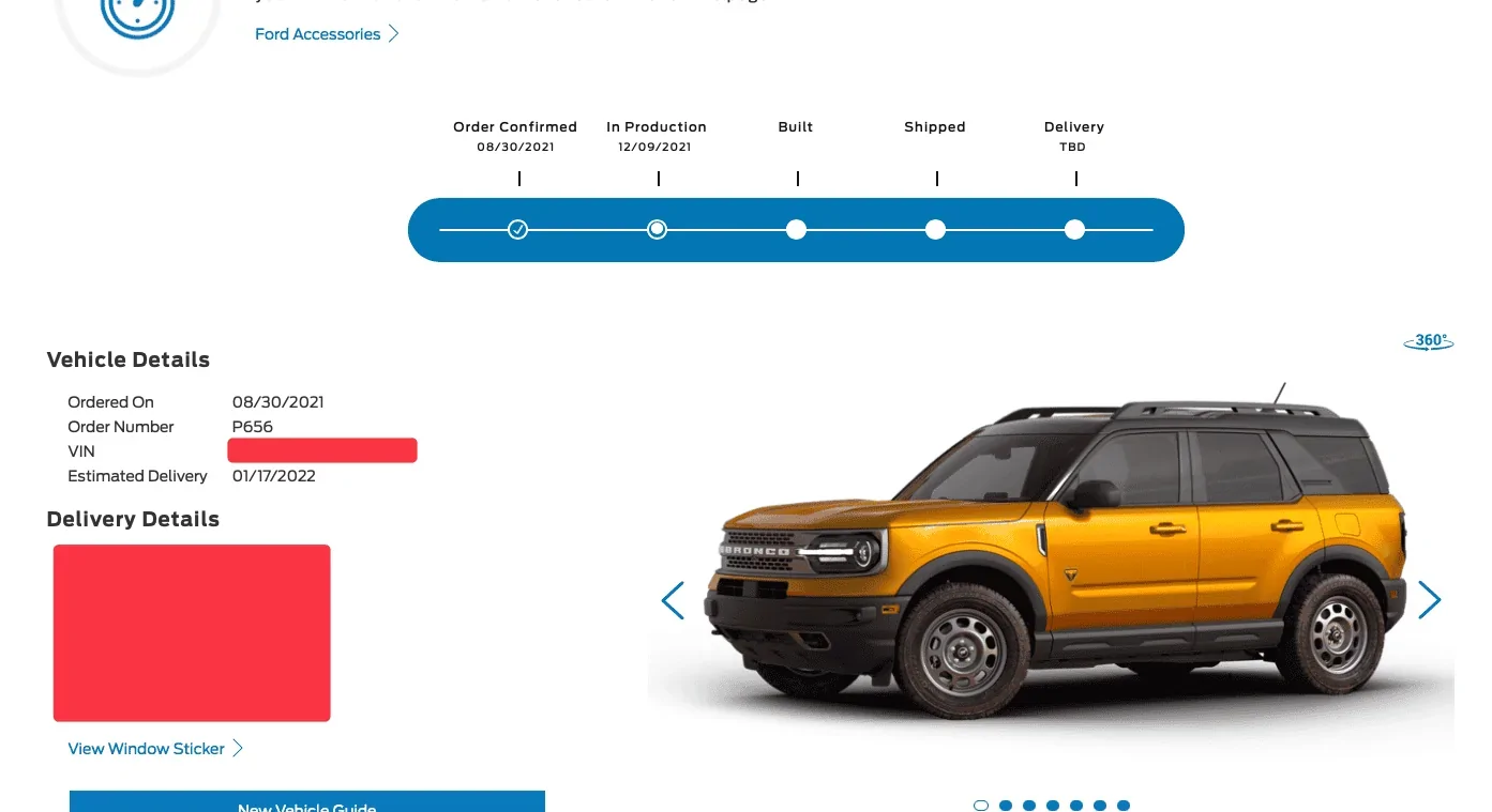 Ford Bronco Sport Weekly Roll Call on Production (Week of 1/03/2021) CleanShot 2021-12-23 at 15.55.28