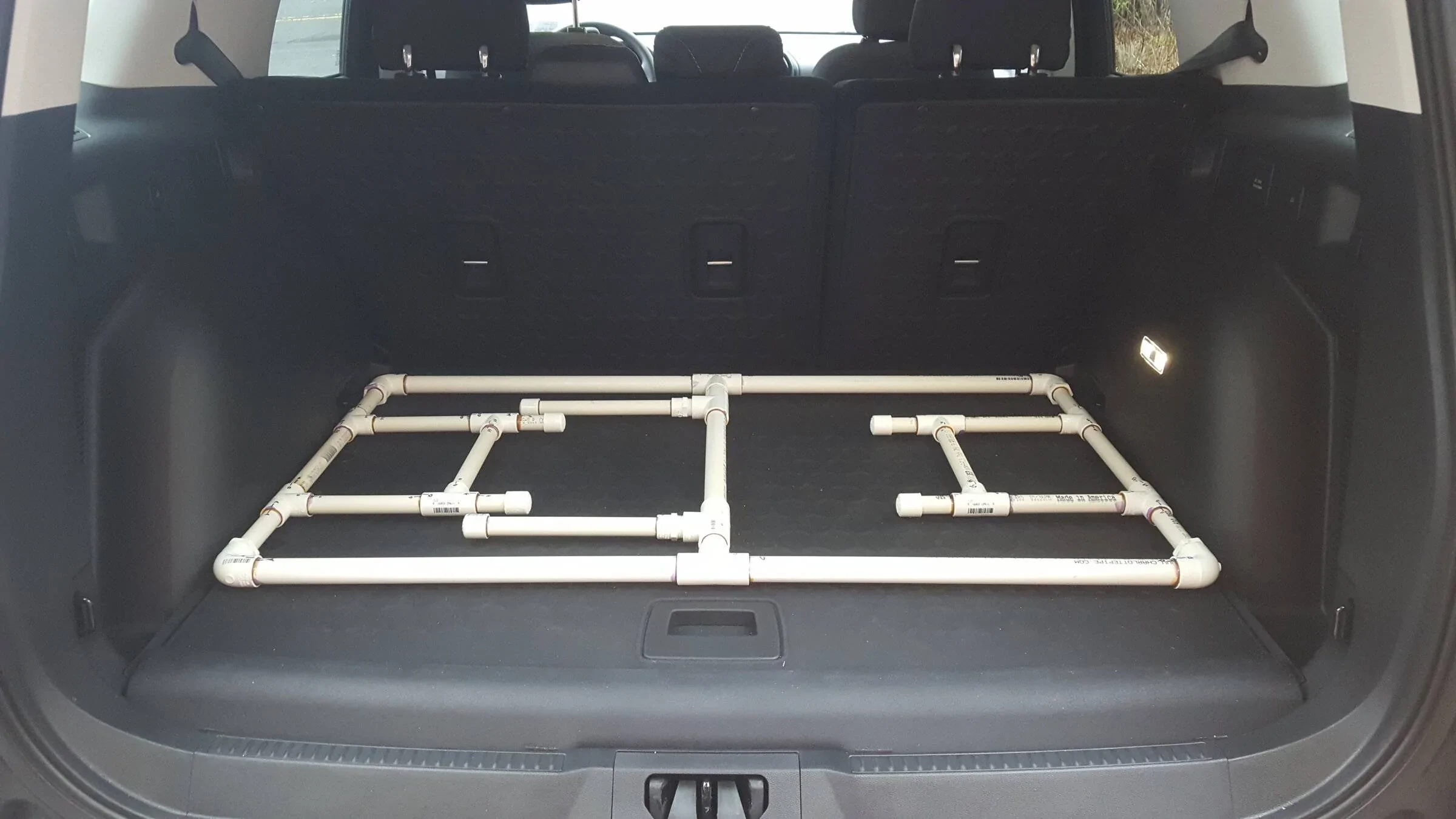 Ford Bronco Sport Homemade rear cargo shelf 20211228_144549