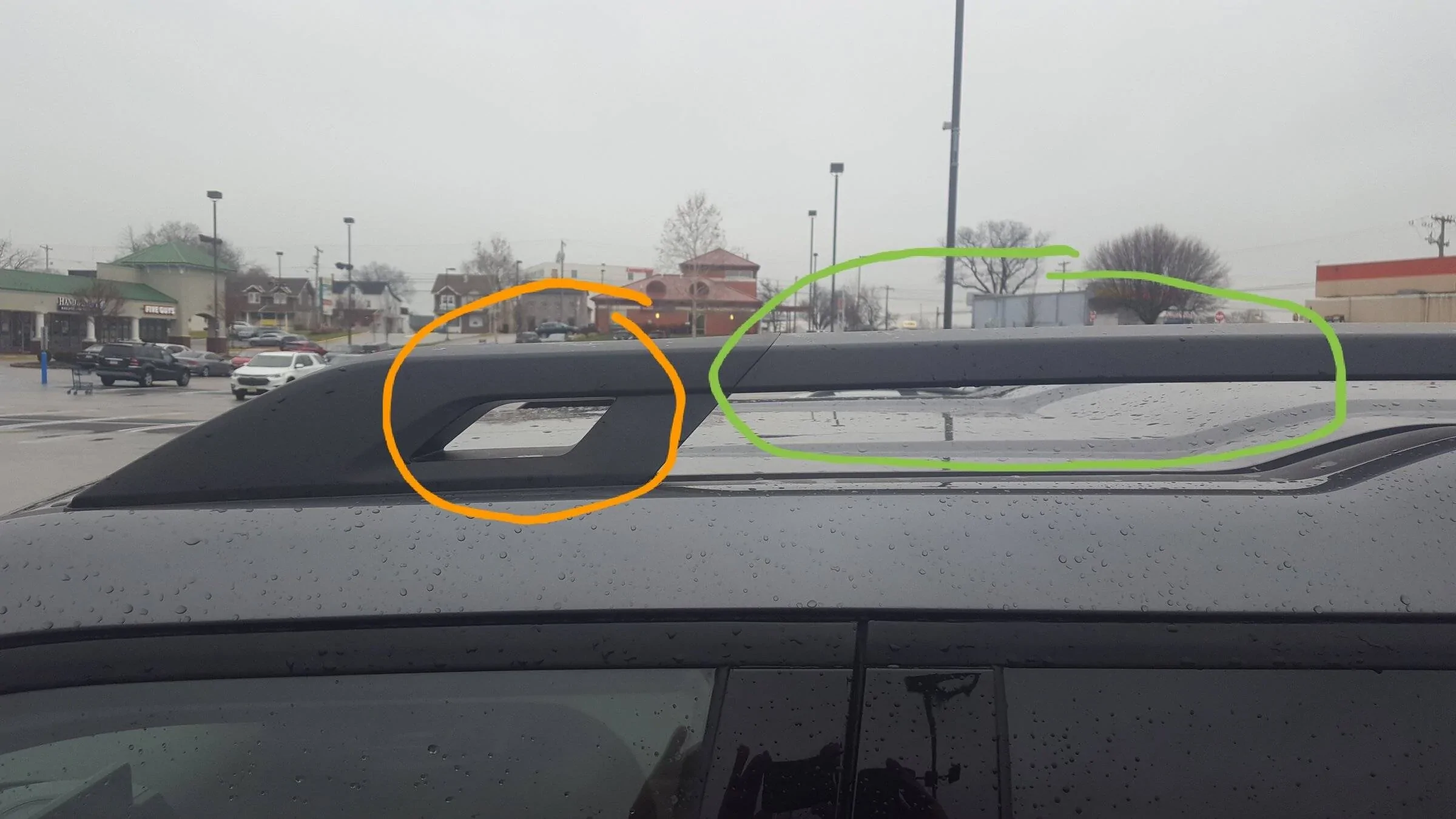 Ford Bronco Sport Crossbar attachment to factory roof rails 20220101_104533