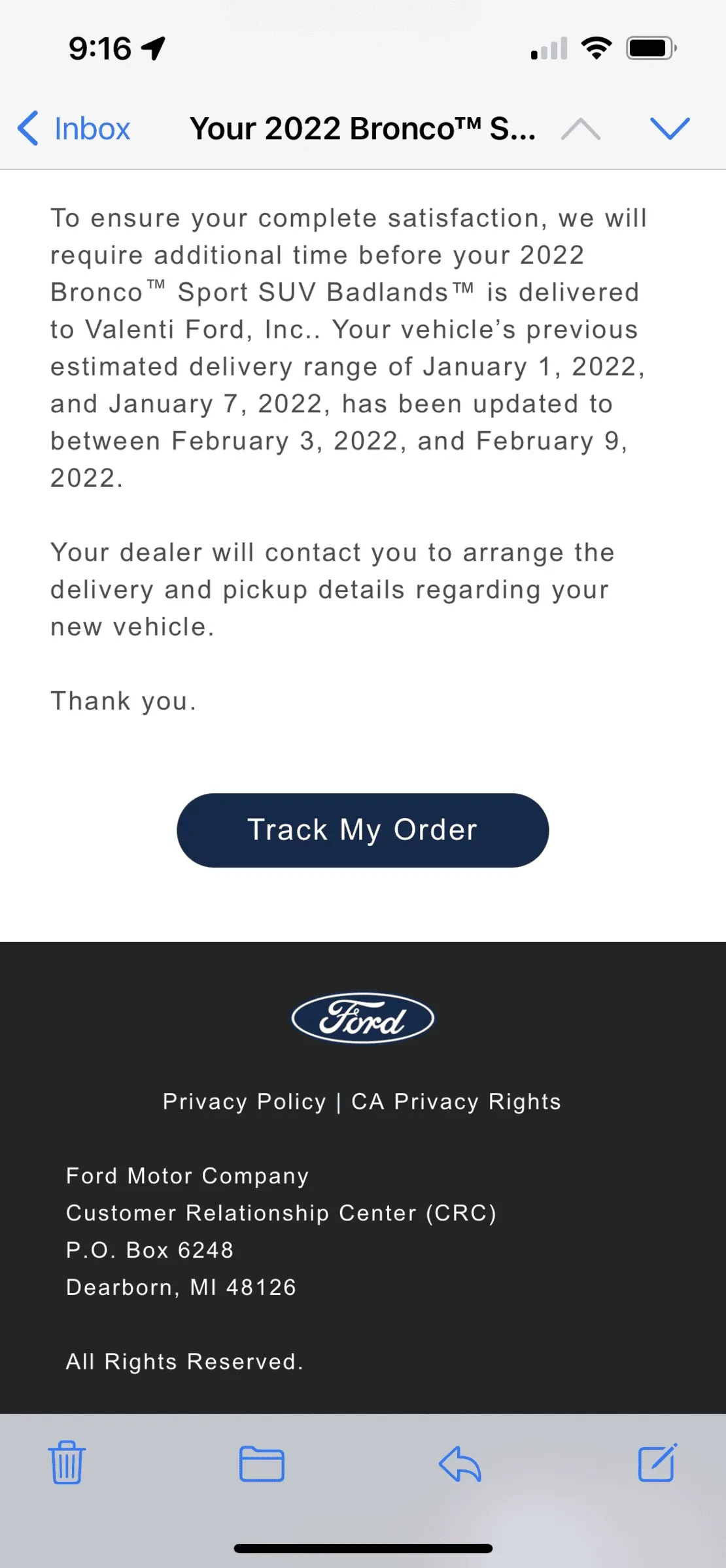 Ford Bronco Sport Weekly Roll Call on Production (Week of 1/03/2021) A36B3E86-4839-49FE-A56A-A438047FD88E