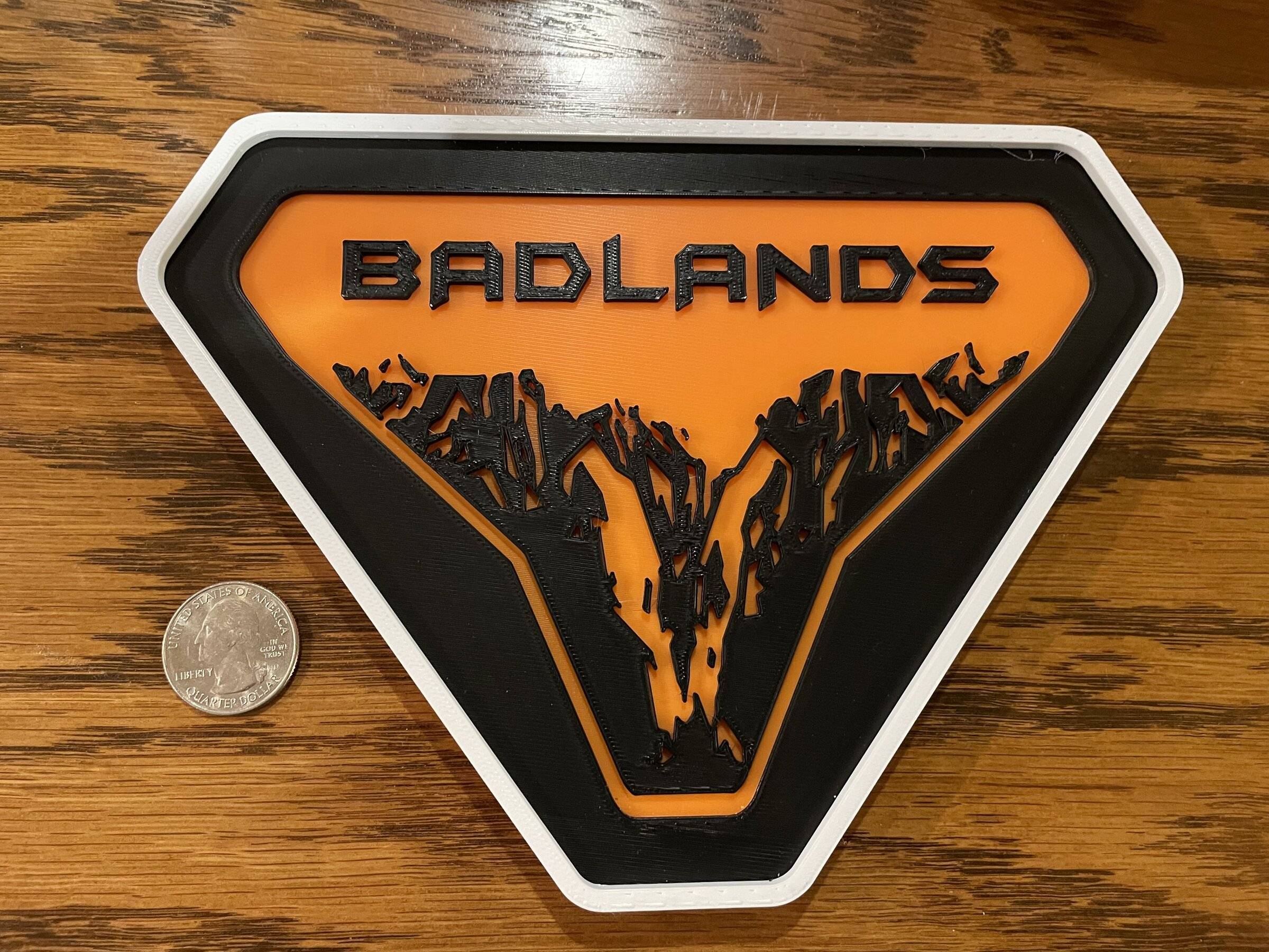 Ford Bronco Sport 3D printed Badlands Badge - fun post AF87446D-31ED-4D0D-8214-31836D75C97B