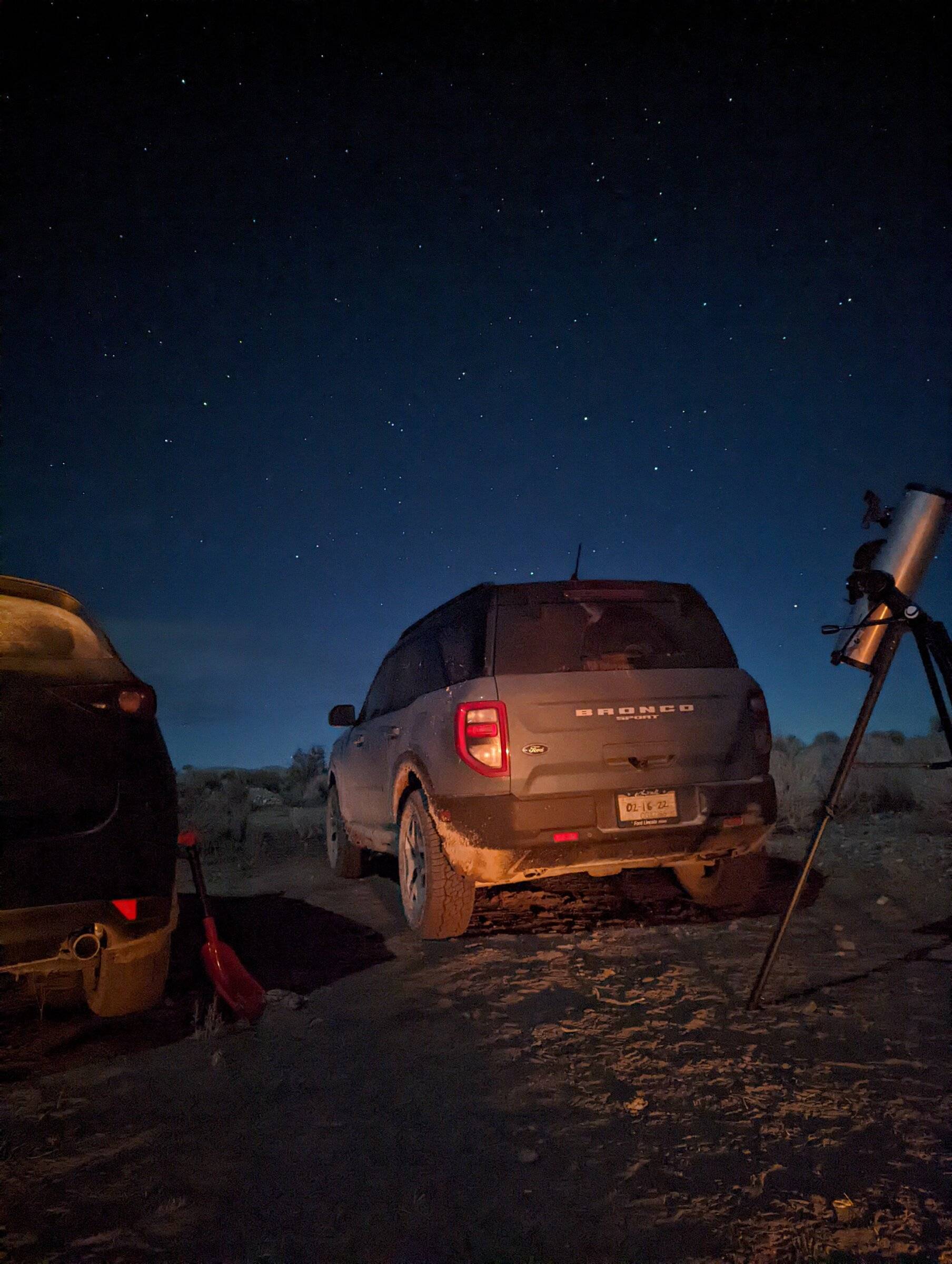 Ford Bronco Sport My 2022 Badlands camping trip and photo journal PXL_20220109_032659548
