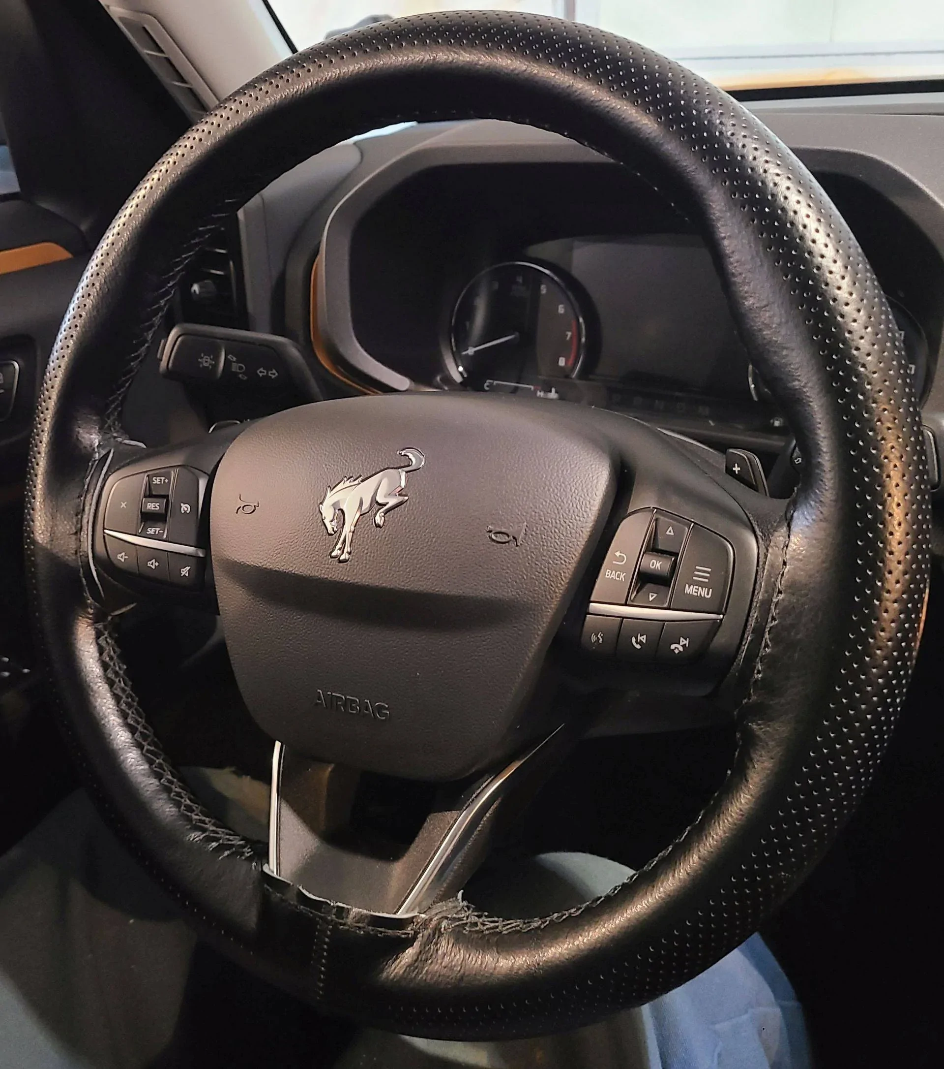 Ford Bronco Sport Wrapped Steering Wheel. 20220110_164810