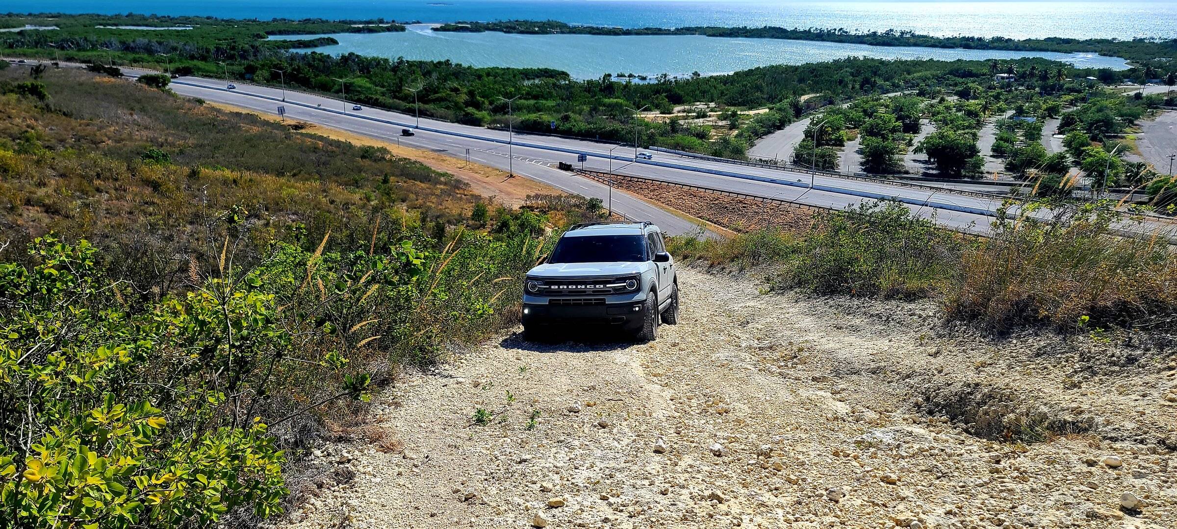 Ford Bronco Sport My Big Bend disabled 4wd after seconds of climbing on loose ground. 20220105_110645