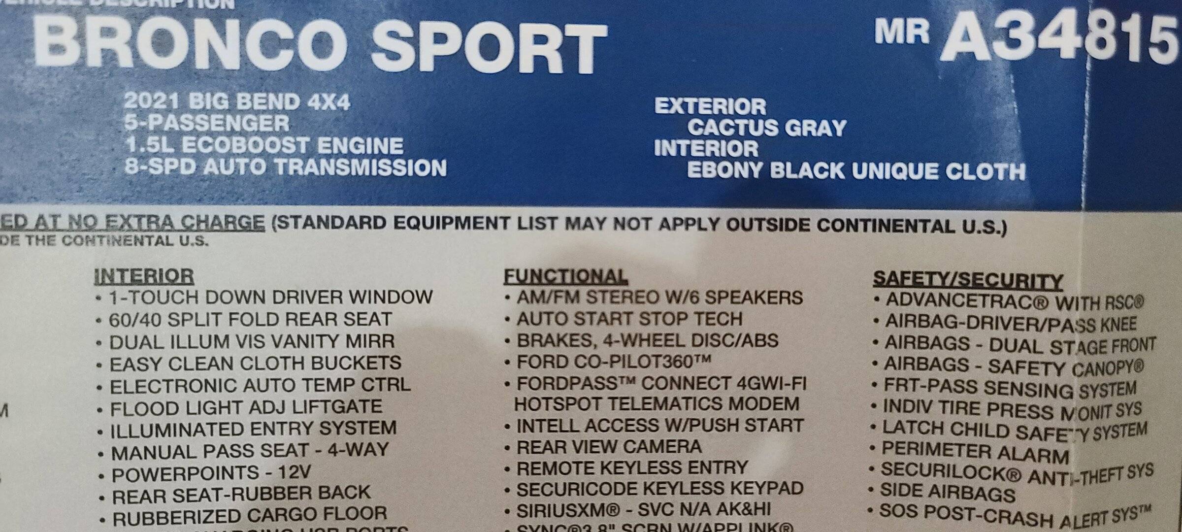 Ford Bronco Sport My Big Bend disabled 4wd after seconds of climbing on loose ground. 20220113_164214