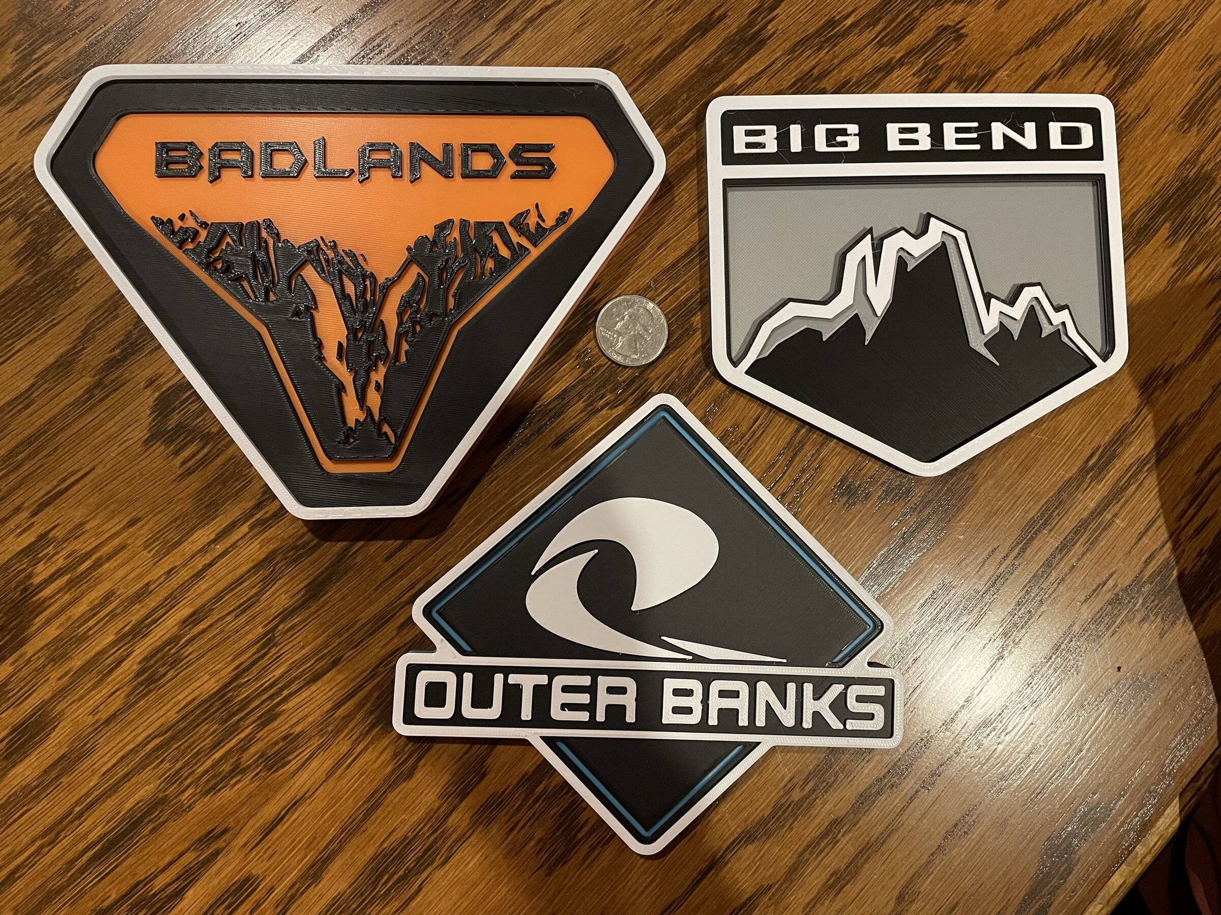 Ford Bronco Sport 3D printed Badlands Badge - fun post 734B146B-BE33-4153-9FAF-03FF056669B5