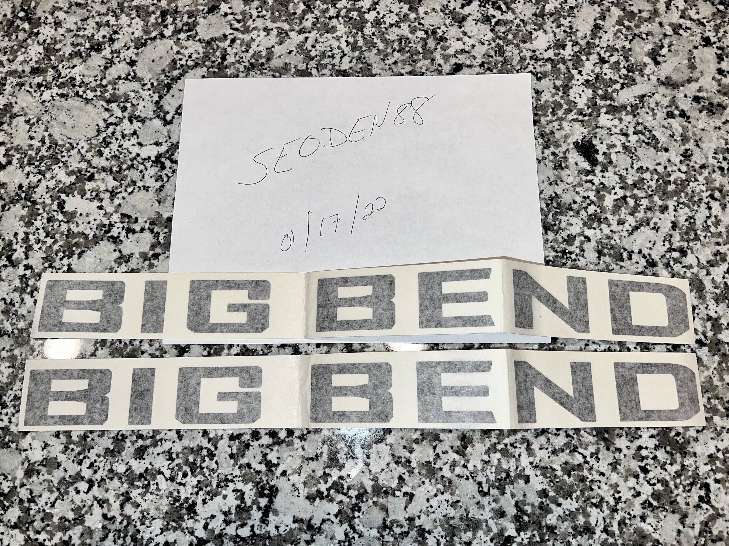 Ford Bronco Sport Big Bend Sticker (gloss black) - $25.00 shipped E5C6D6F8-9A7A-4F56-AA27-B54E2214309C
