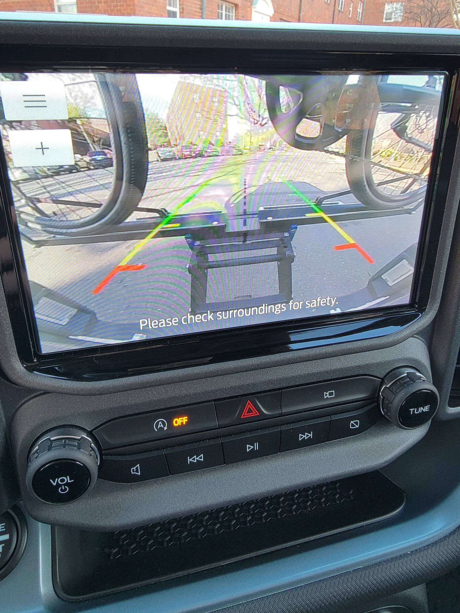 Ford Bronco Sport 1UP USA bike rack installed with licence plate holder 20220118_141054[1]