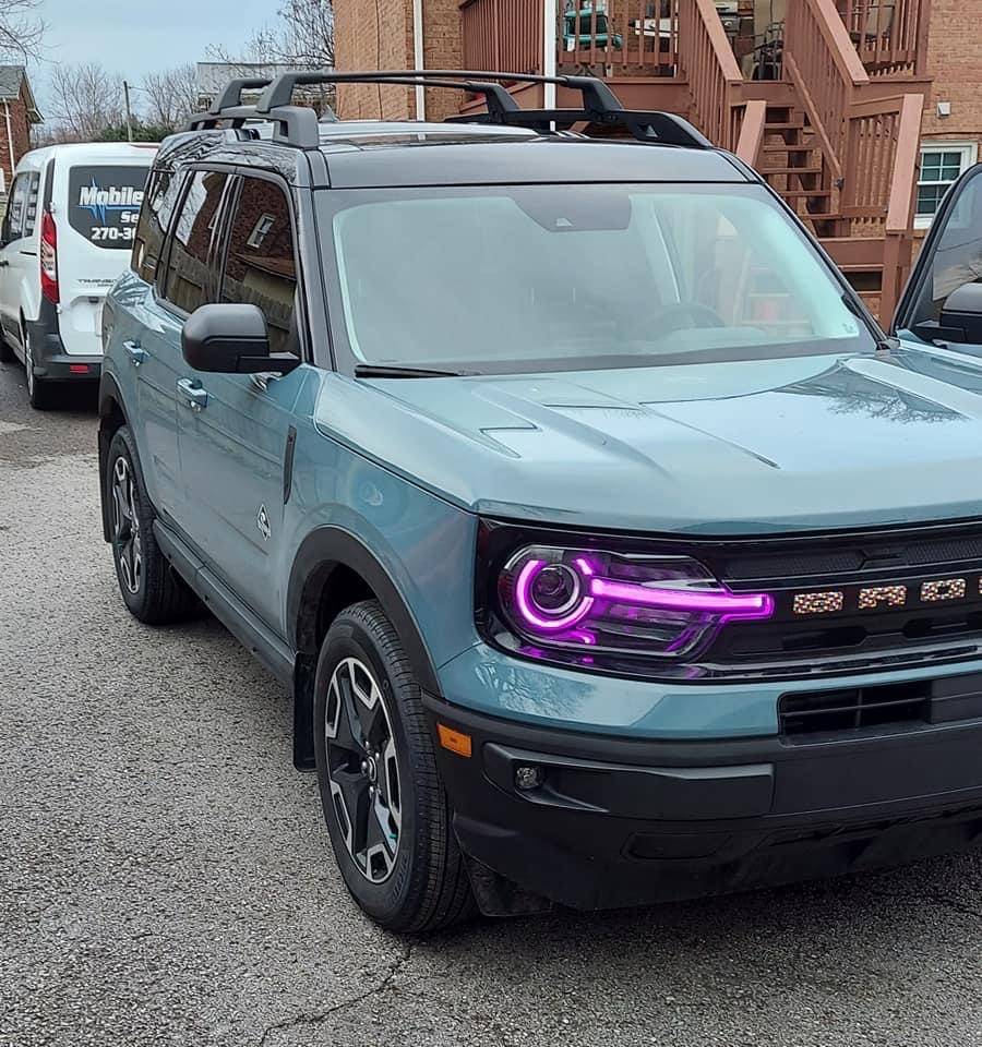 Ford Bronco Sport Oracle Colorshift Headlights Installed with pics 07F24206-E960-490C-98E7-205CC597451E