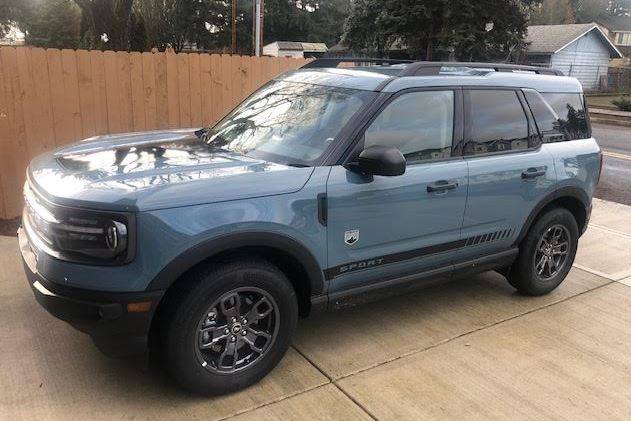 Ford Bronco Sport Carbon Fiber Accessories and aftermarket Decals 2021 FORD Bronco Sport_Corner.JPG