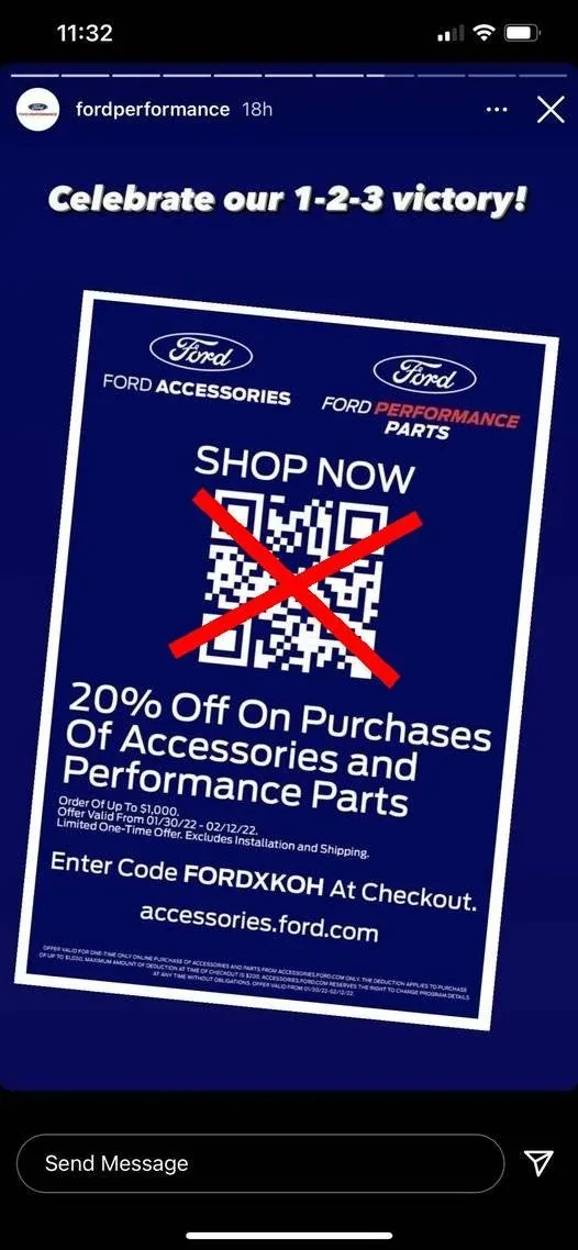Ford Bronco Sport QR Code Scam Ford Accessories deal - Beware! QR scam