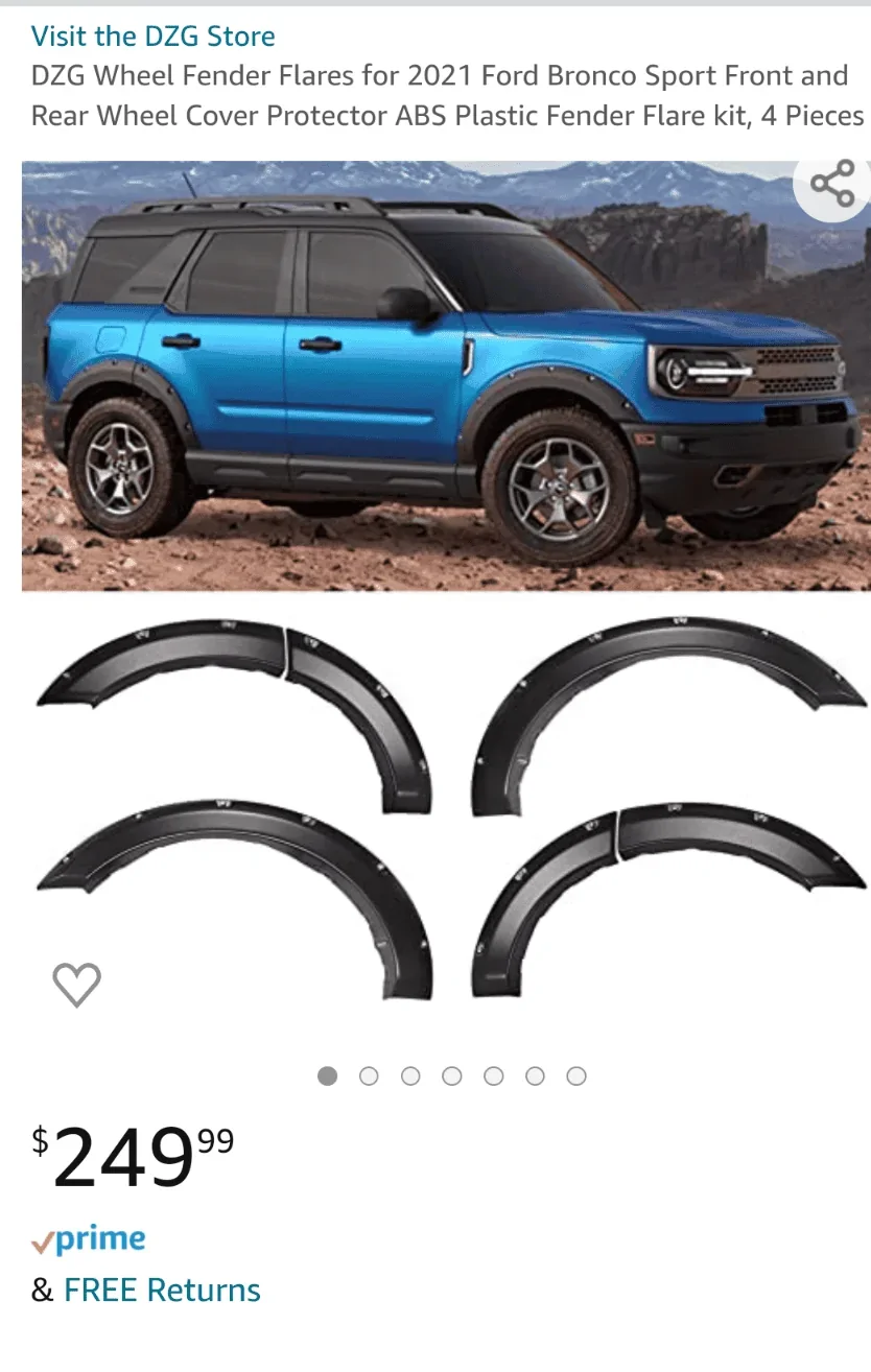 Ford Bronco Sport Cheaper alternative for fender flares Screenshot_20220208-000402~2