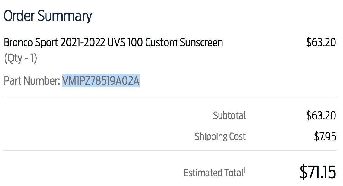 Ford Bronco Sport 20% off Ford Accessories & Performance Parts Screen Shot 2022-02-09 at 5.07.34 AM