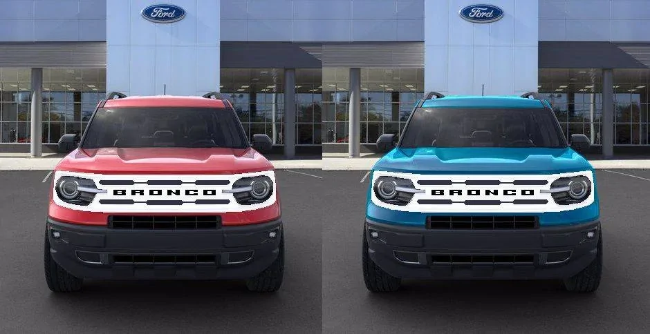 Ford Bronco Sport Color Matched Grille REDNBLUE01