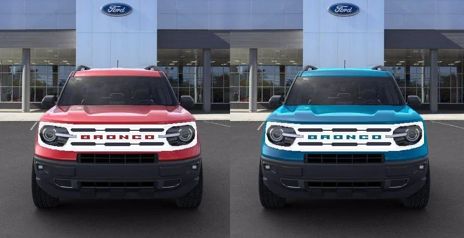 Ford Bronco Sport Color Matched Grille REDNBLUE02