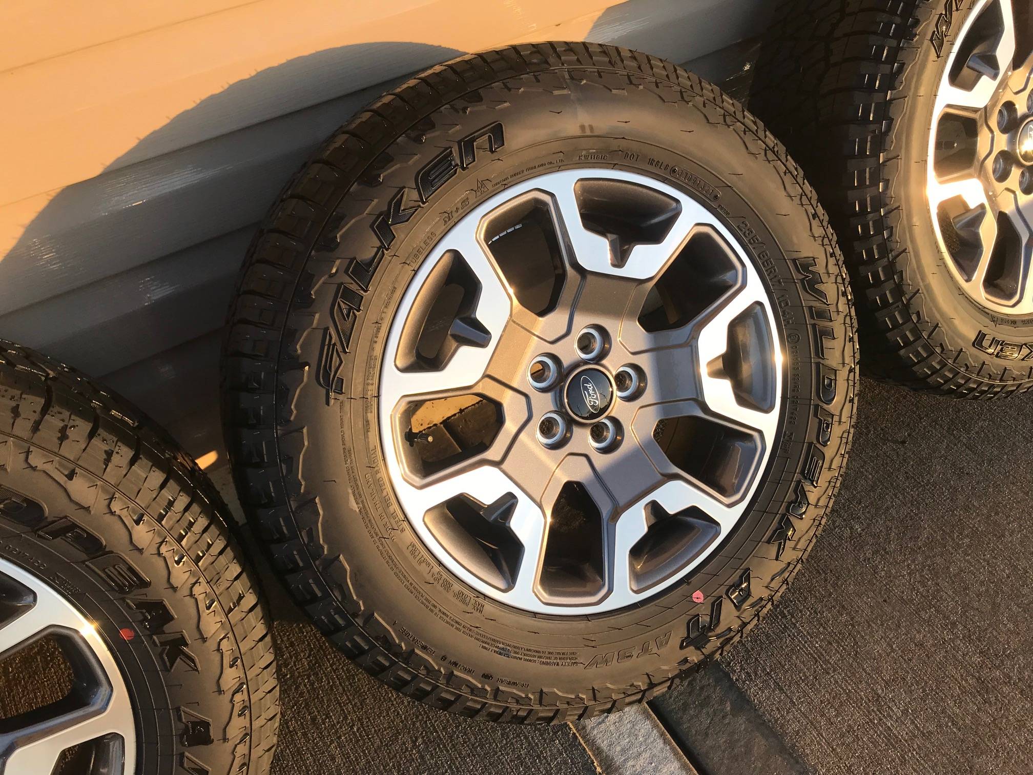 Ford Bronco Sport SOLD - OEM 17" Maverick Alloy wheels w/ 235/65 Falken Wildpeak AT3W Tires & TPMS IMG_7328