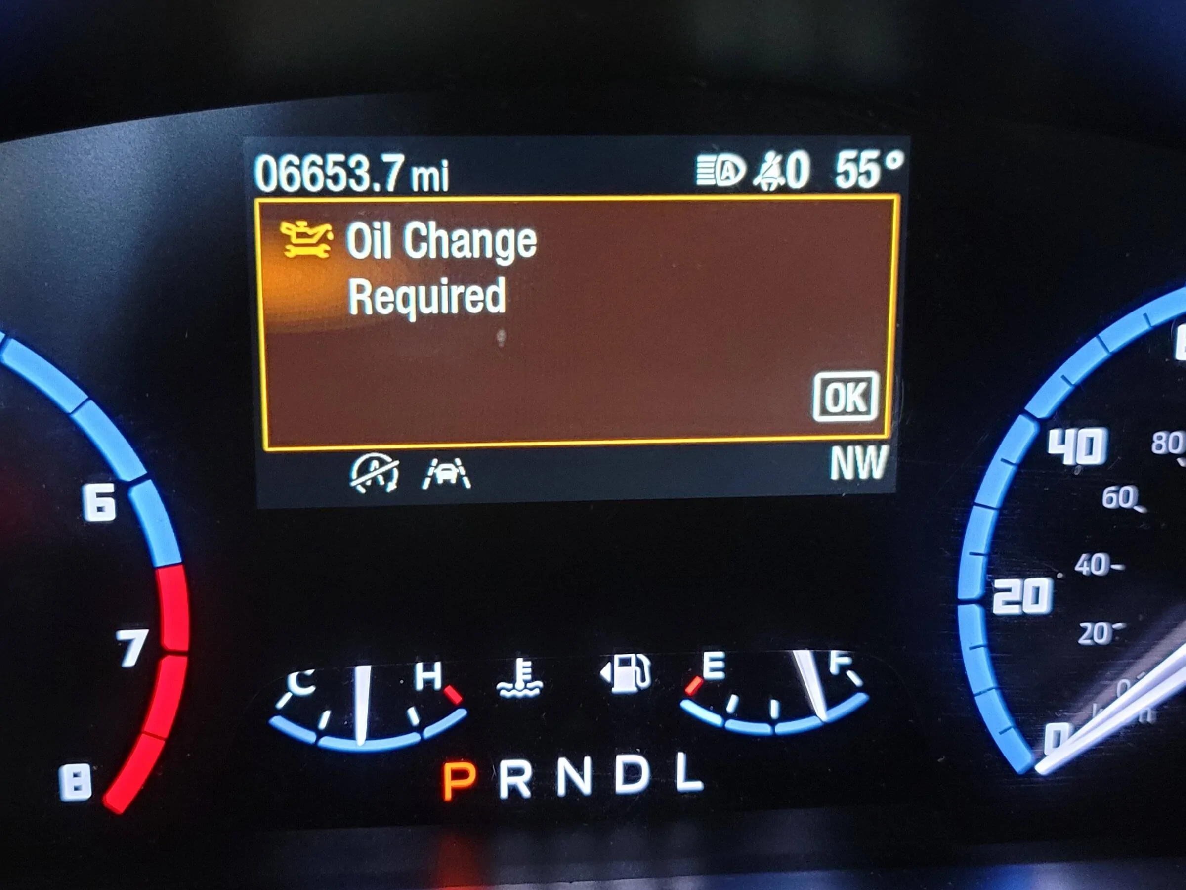 Ford Bronco Sport My Ford Service Grade was F 20220221_151100