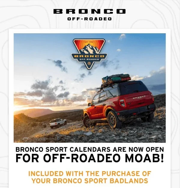 Ford Bronco Sport Off-Rodeo Moab announced for Bronco Sport 1645724645274
