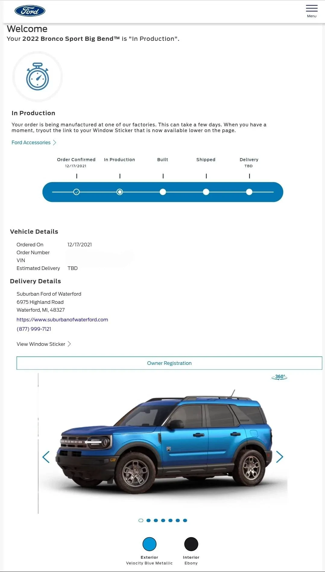 Ford Bronco Sport February production date Screenshot_20220225-153614_Chrom