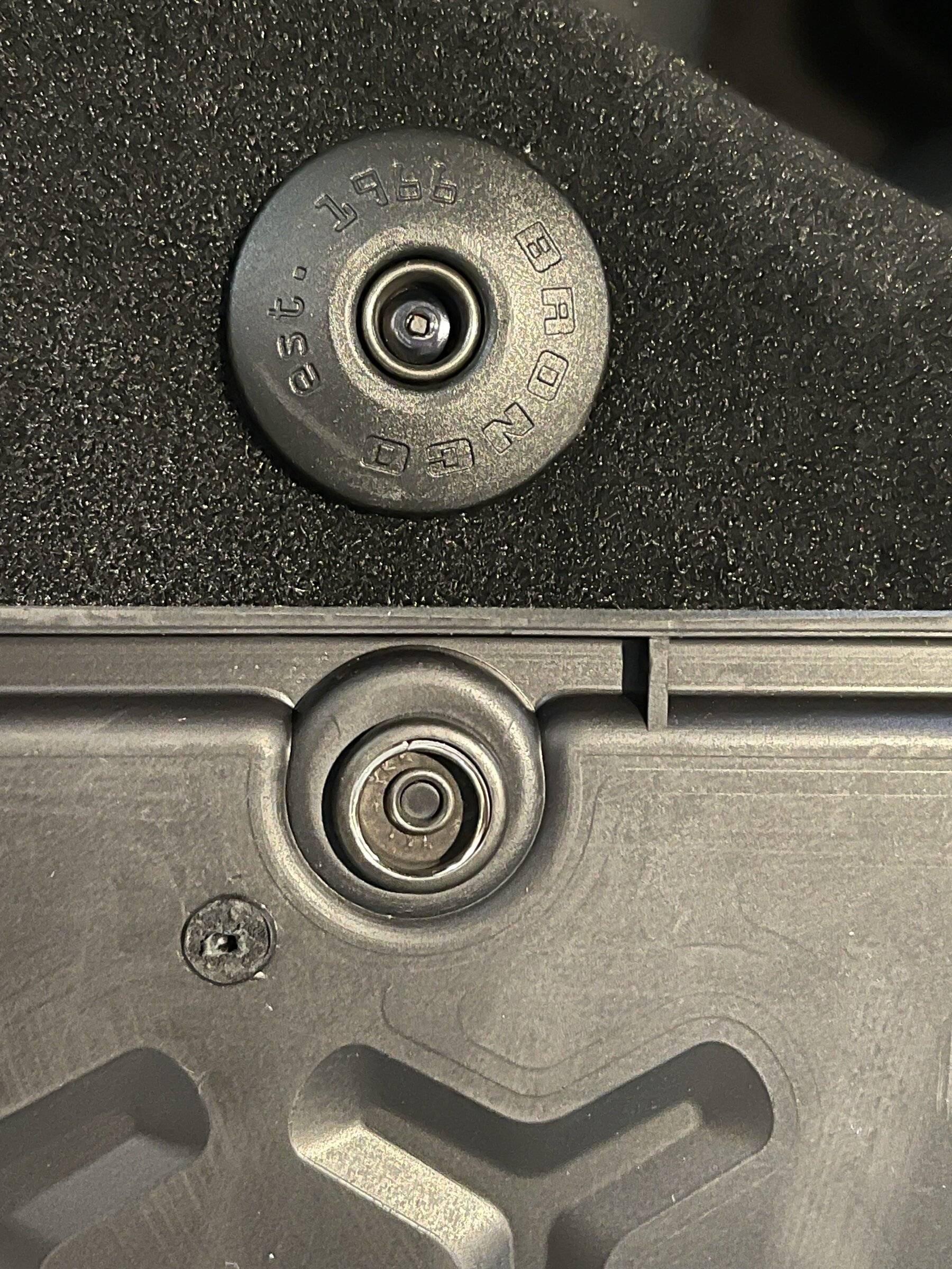 Ford Bronco Sport Rubberized seat backs IMG_6565