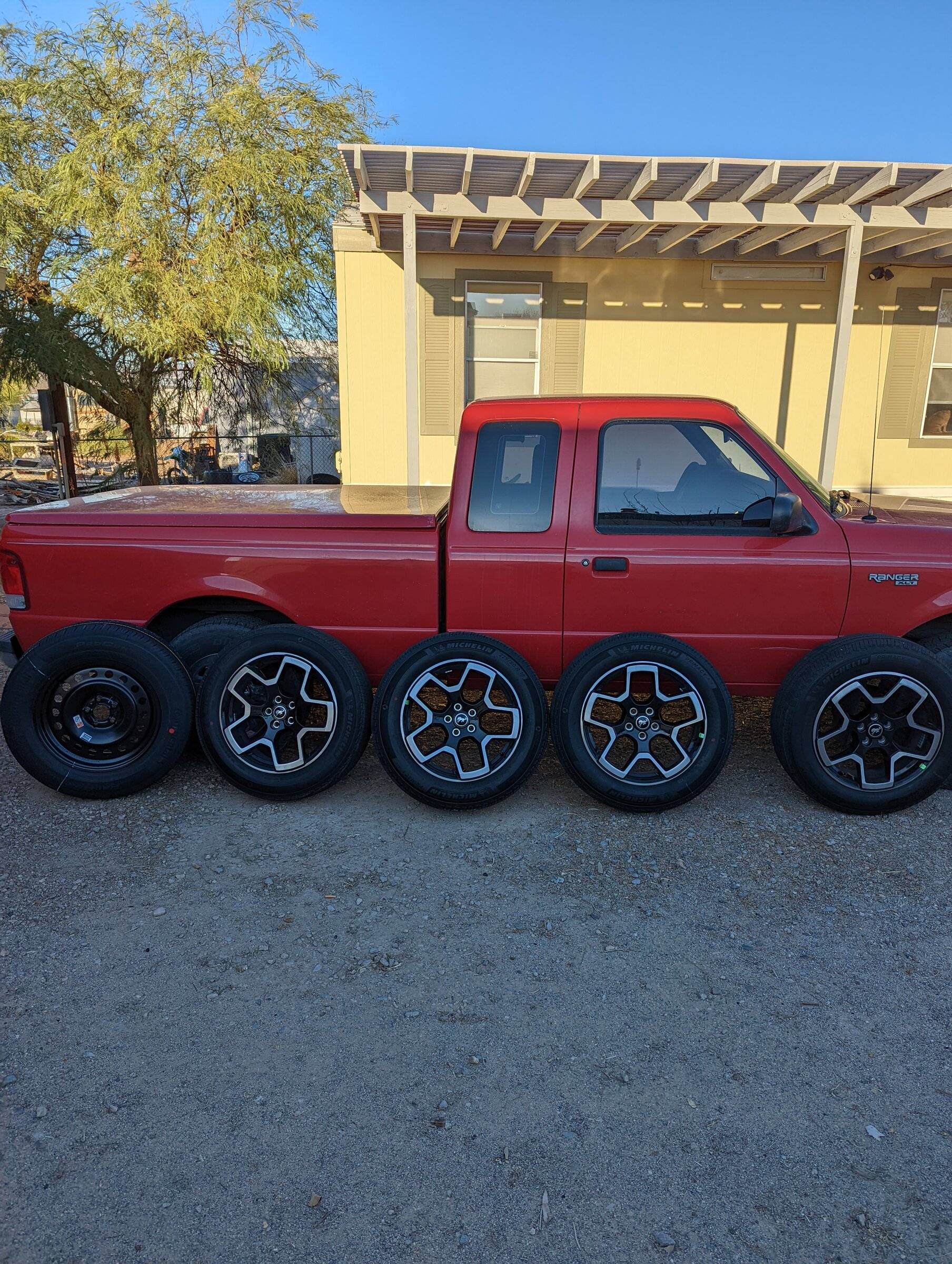 Ford Bronco Sport 4 18" wheels/tires and full size spare PXL_20220306_145926459
