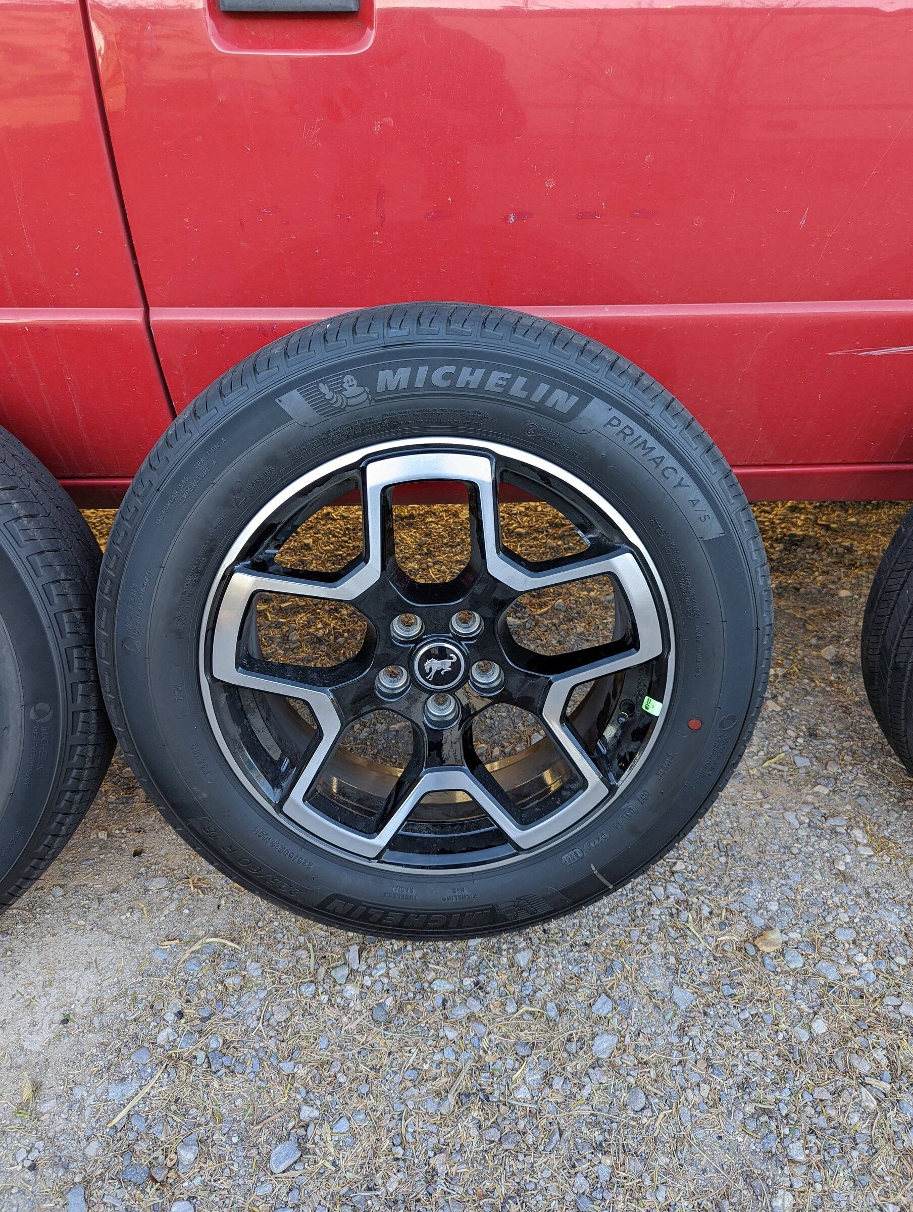 Ford Bronco Sport 4 18" wheels/tires and full size spare PXL_20220306_145935347