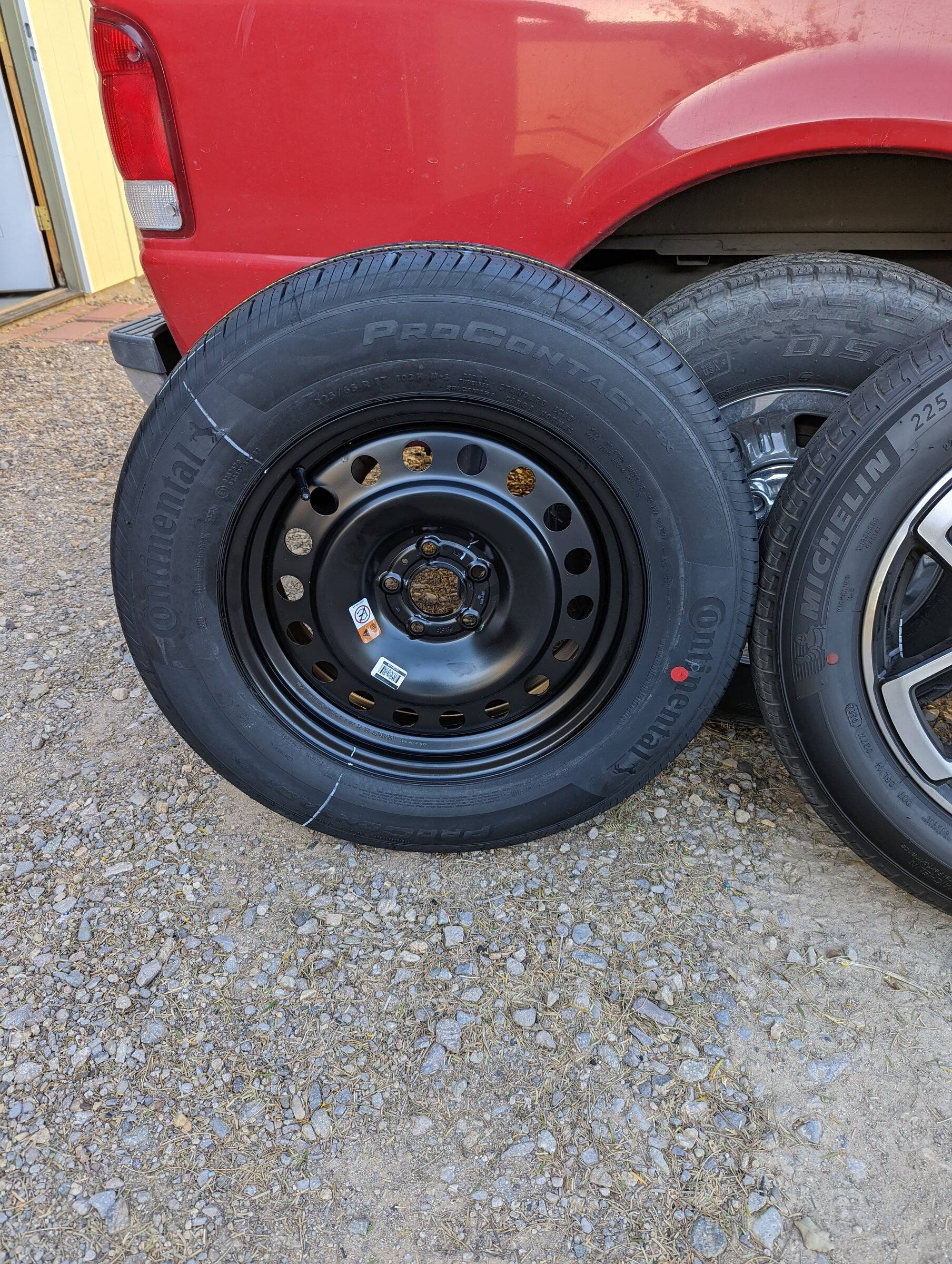 Ford Bronco Sport 4 18" wheels/tires and full size spare PXL_20220306_145943171