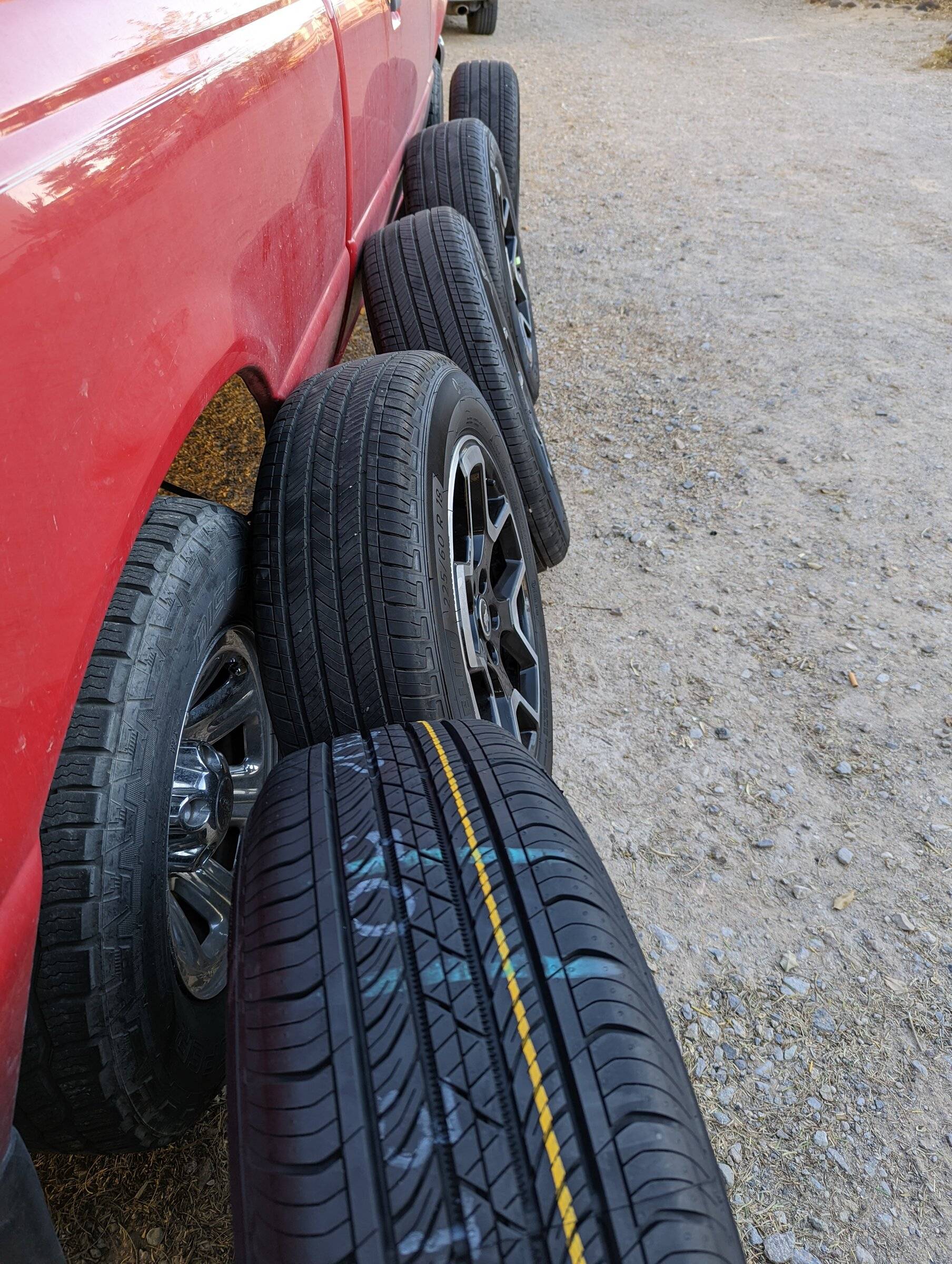 Ford Bronco Sport 4 18" wheels/tires and full size spare PXL_20220306_150000340