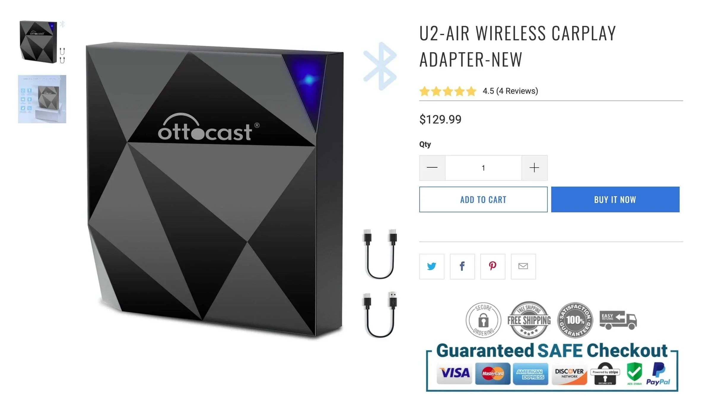 Ford Bronco Sport Wireless Carplay OttocastU2AIR