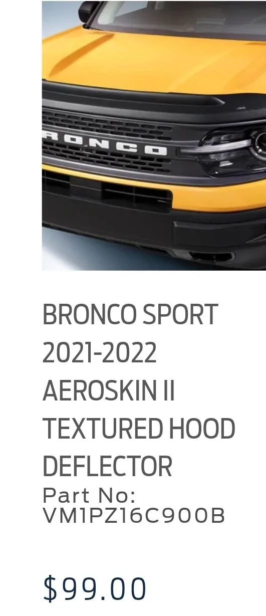 Ford Bronco Sport Aeroskin II Hood Deflector & Roof Spoiler Screenshot_20220307-184931_Chrom